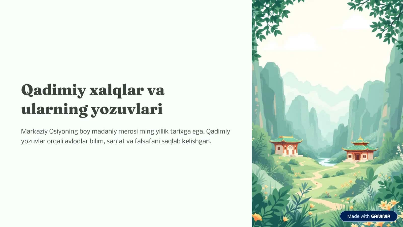 Qadi,iy xalqlar va ular.i.g yozuvlari