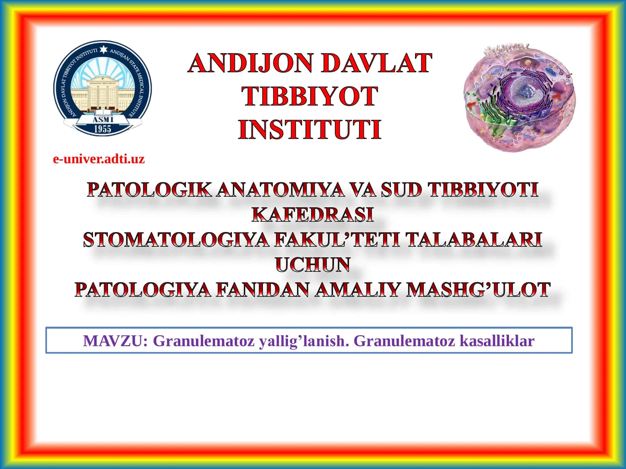 Granulematoz yallig’lanish. Granulematoz kasalliklar