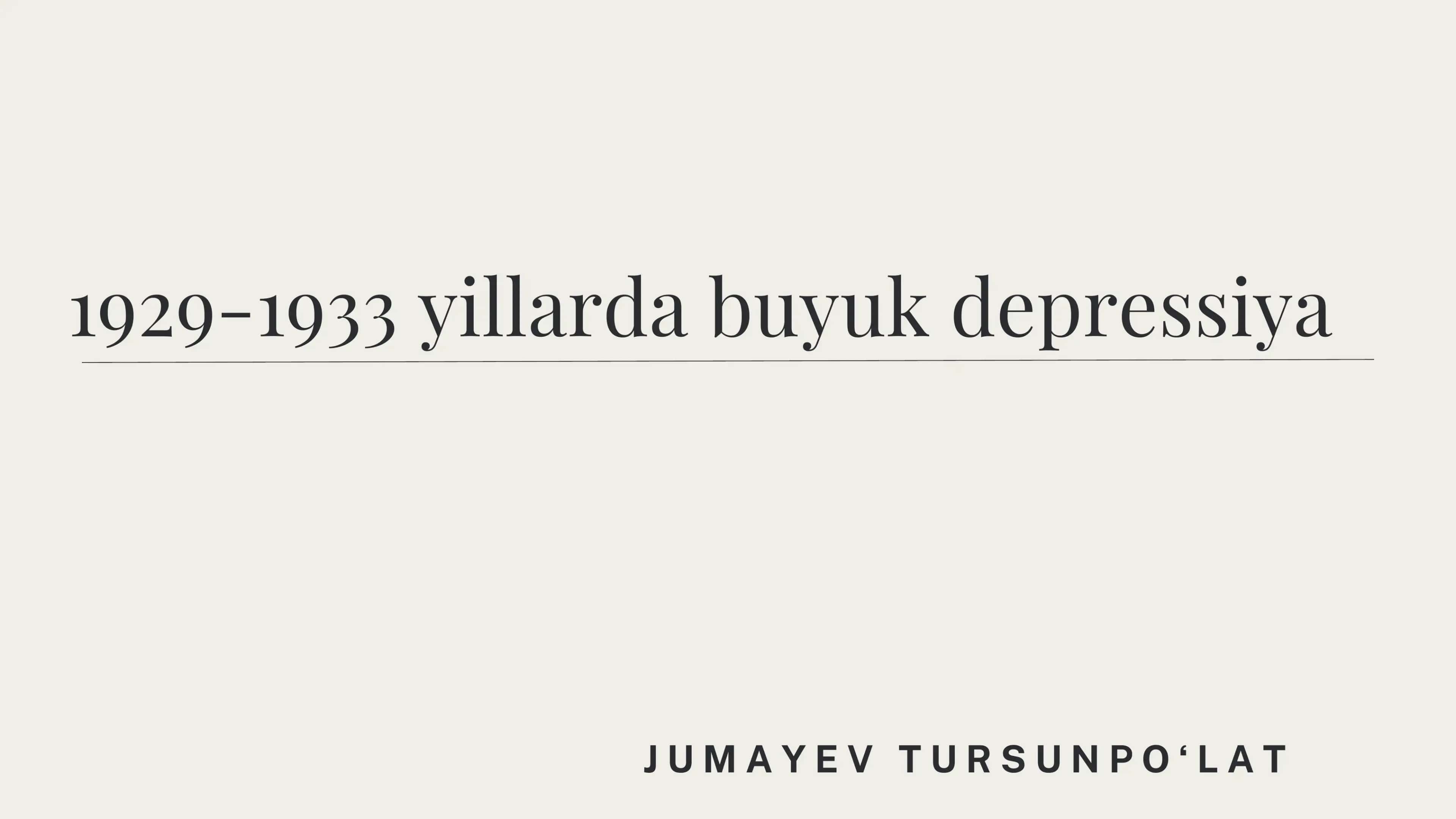 Buyuk depressiya