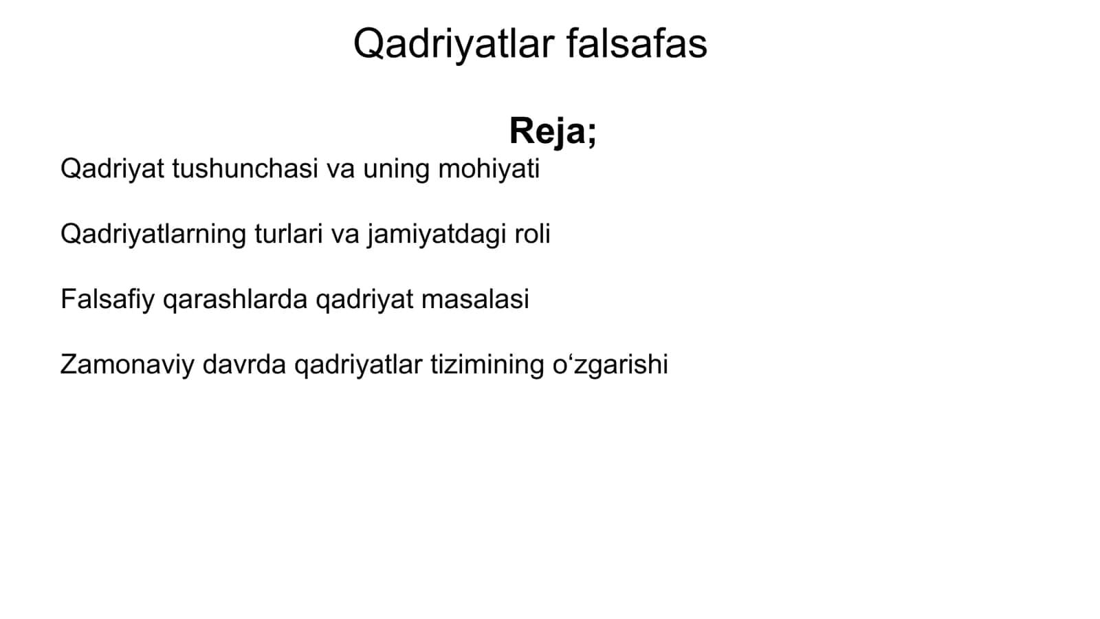 Qadriyatlar falsafasi