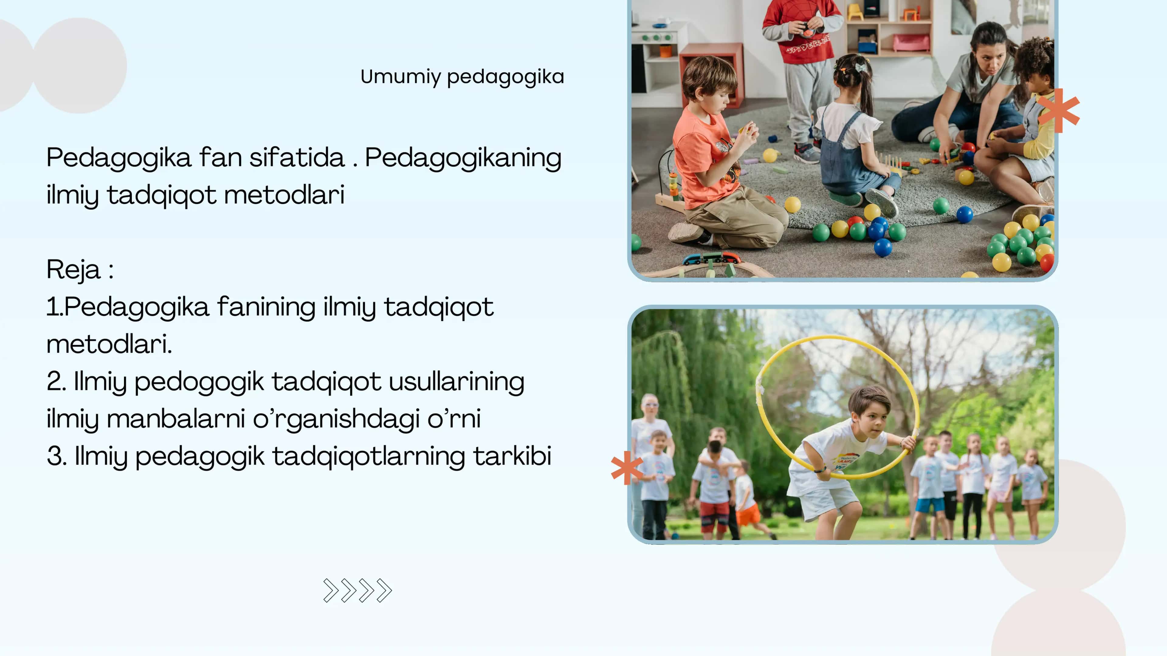 Pedagogika fan sifatida