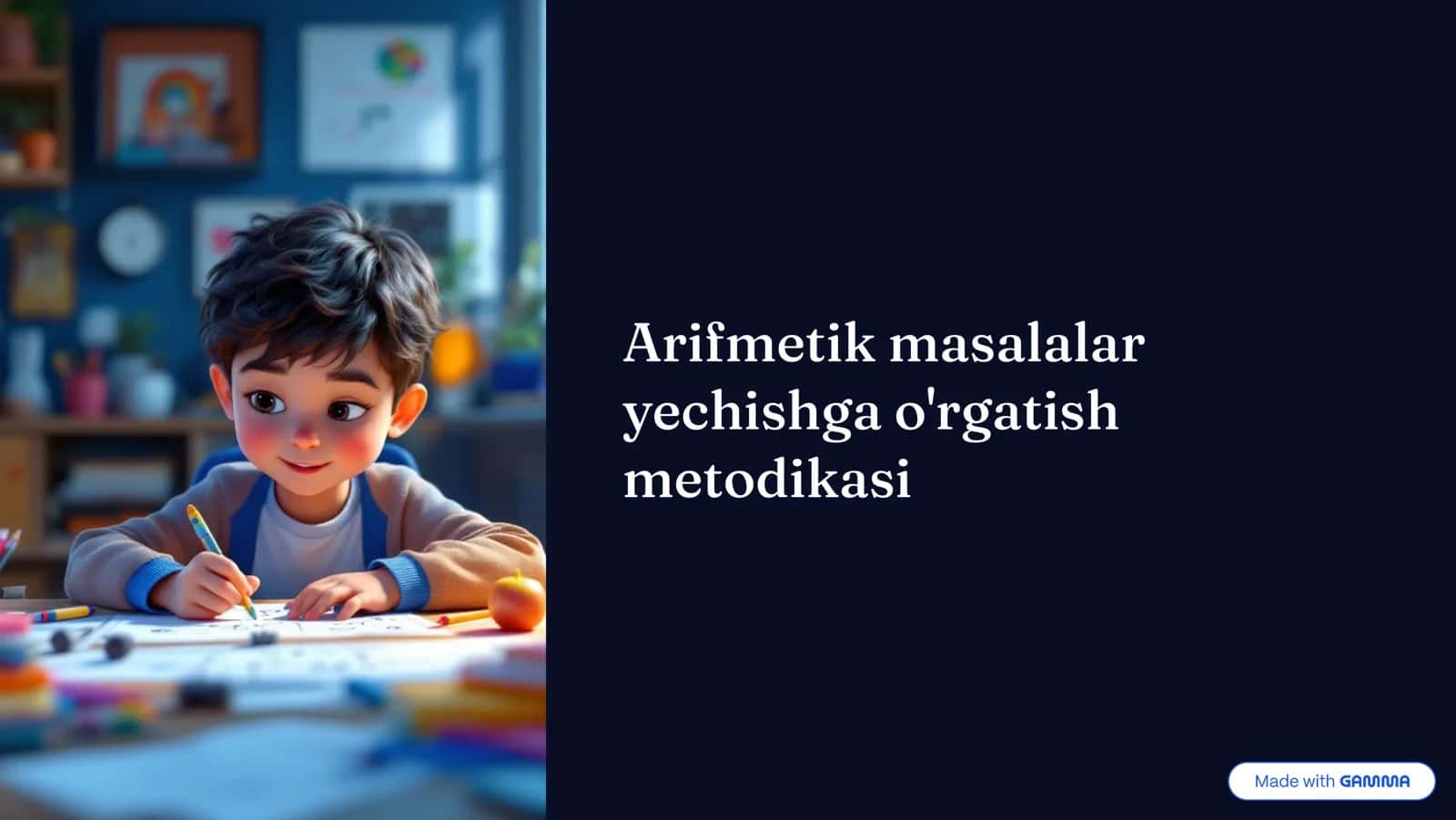 Arifmetik masalalar yechishga o'rgatish metodikasi