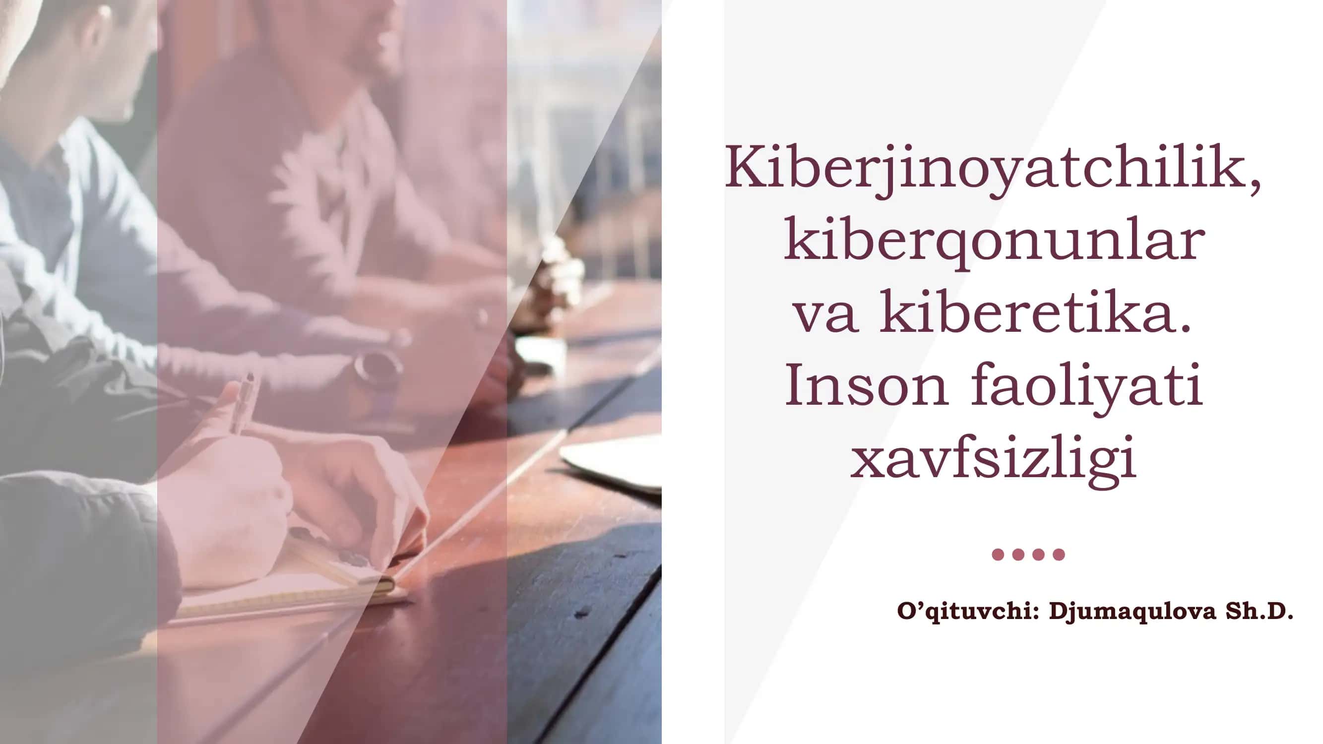 Kiberjinoyatchilik, kiberqonunlar va kiberetika