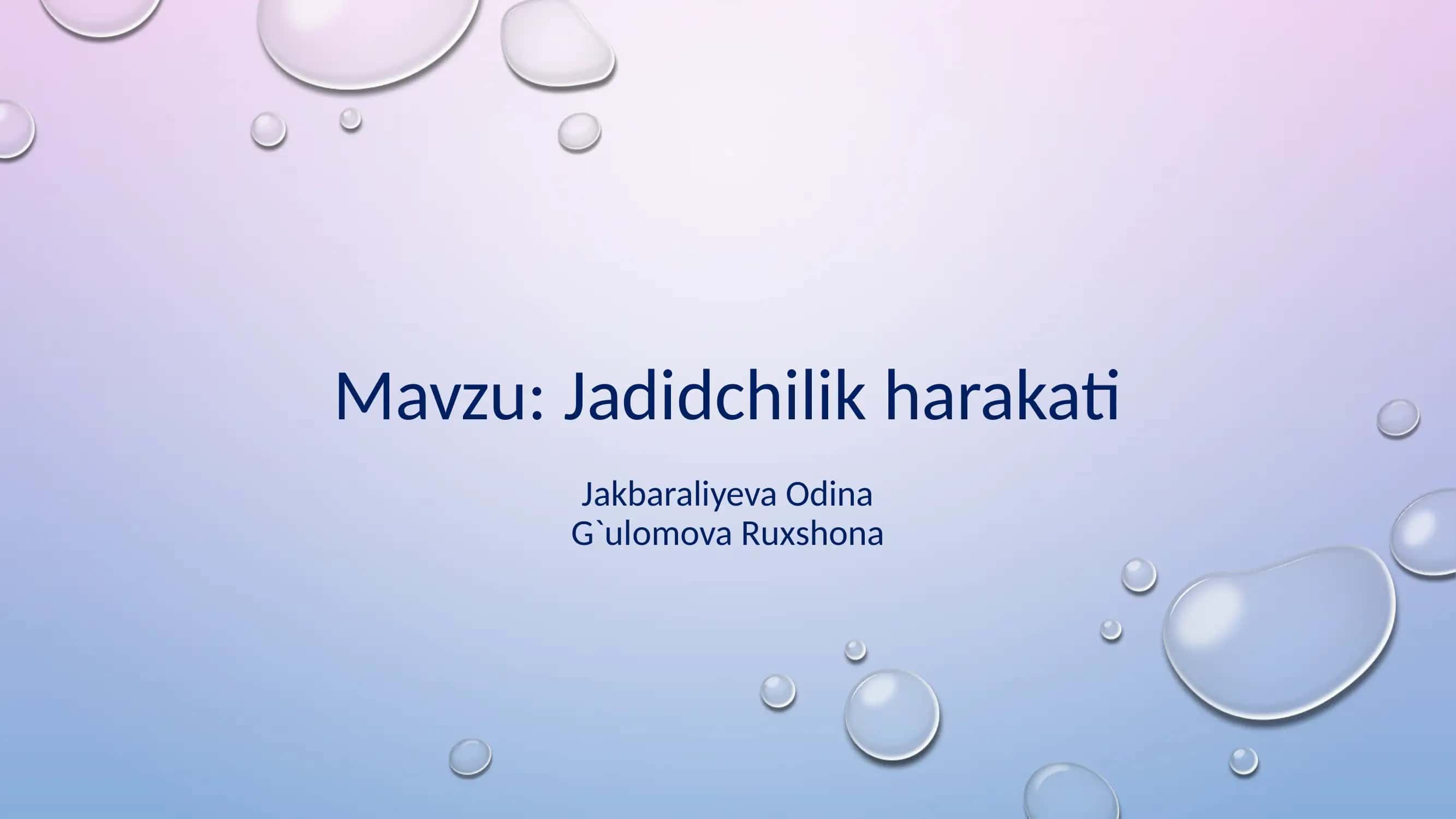 Jadidchilik harakati