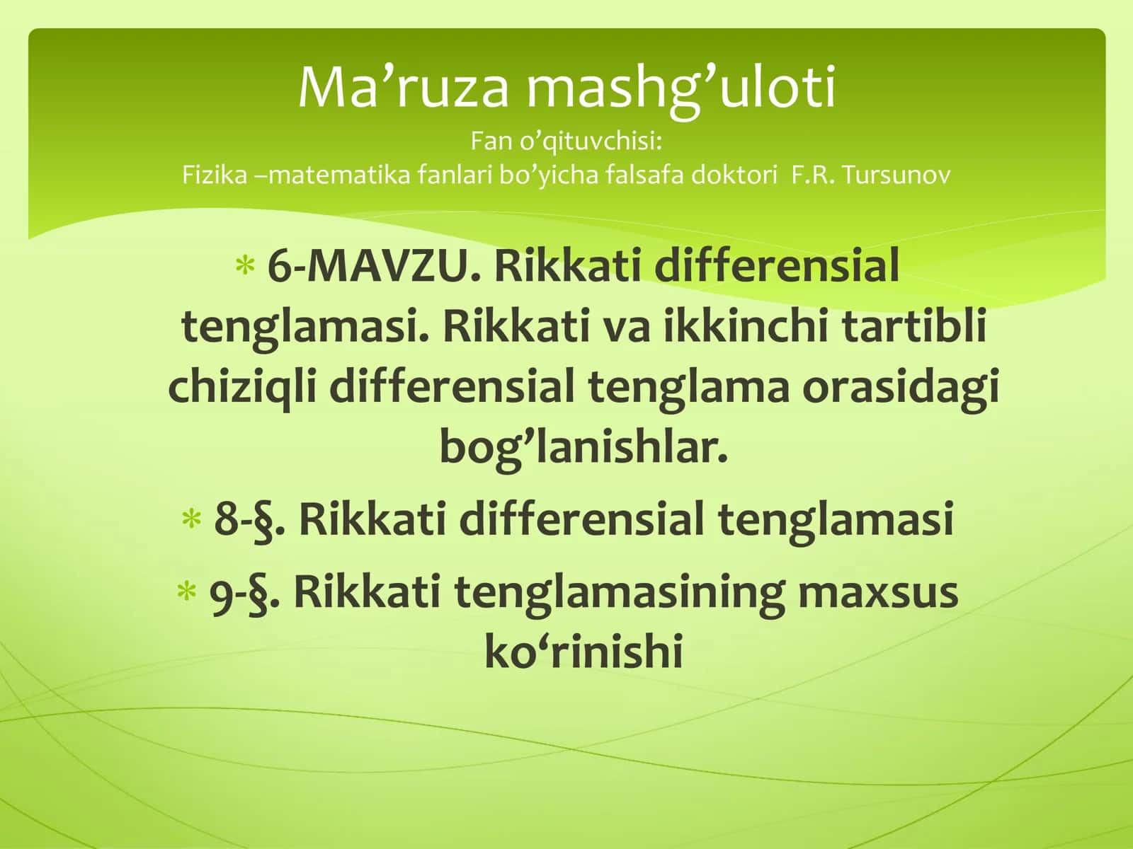Rikkati differensial