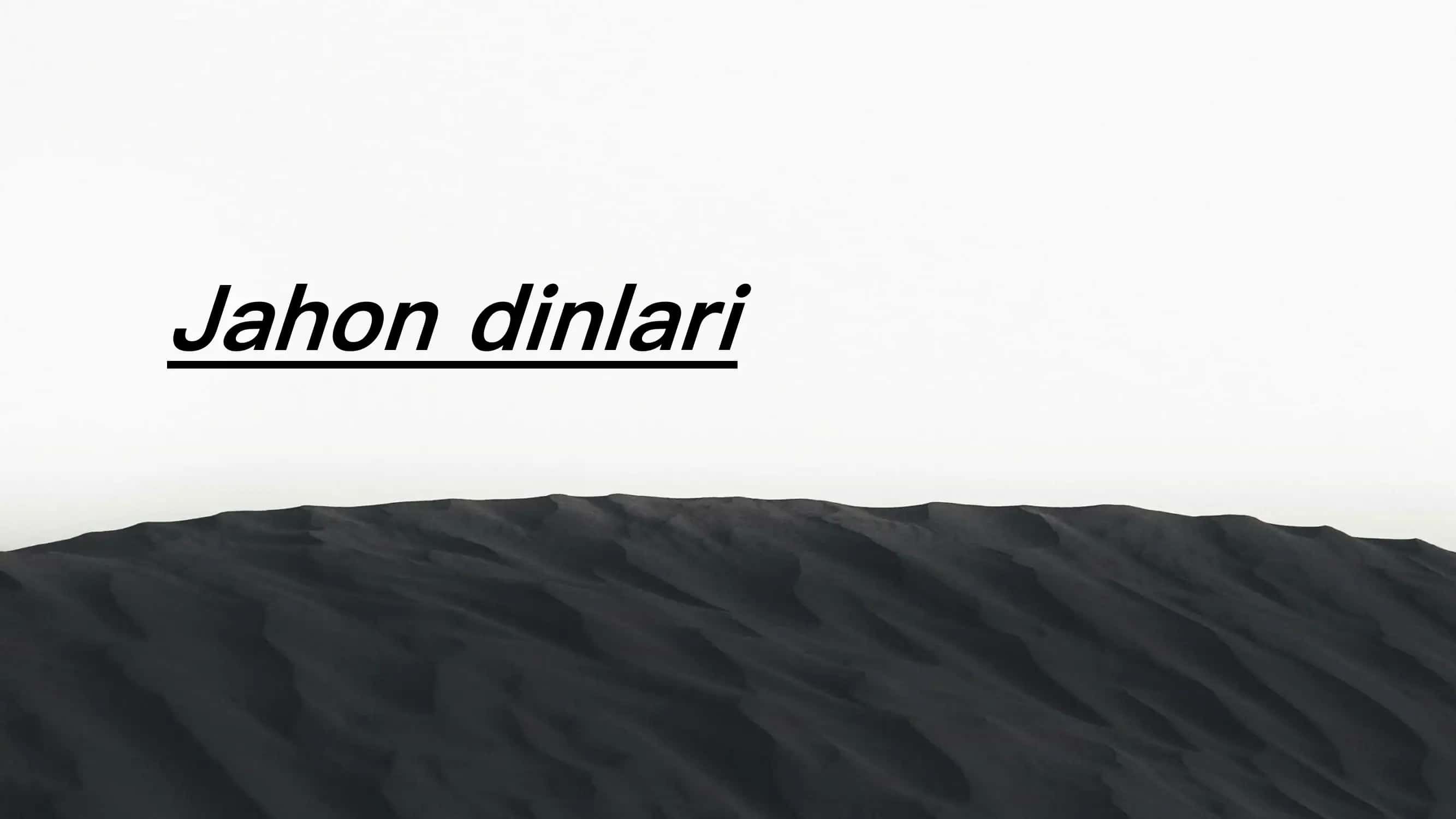 Jahon dinlari