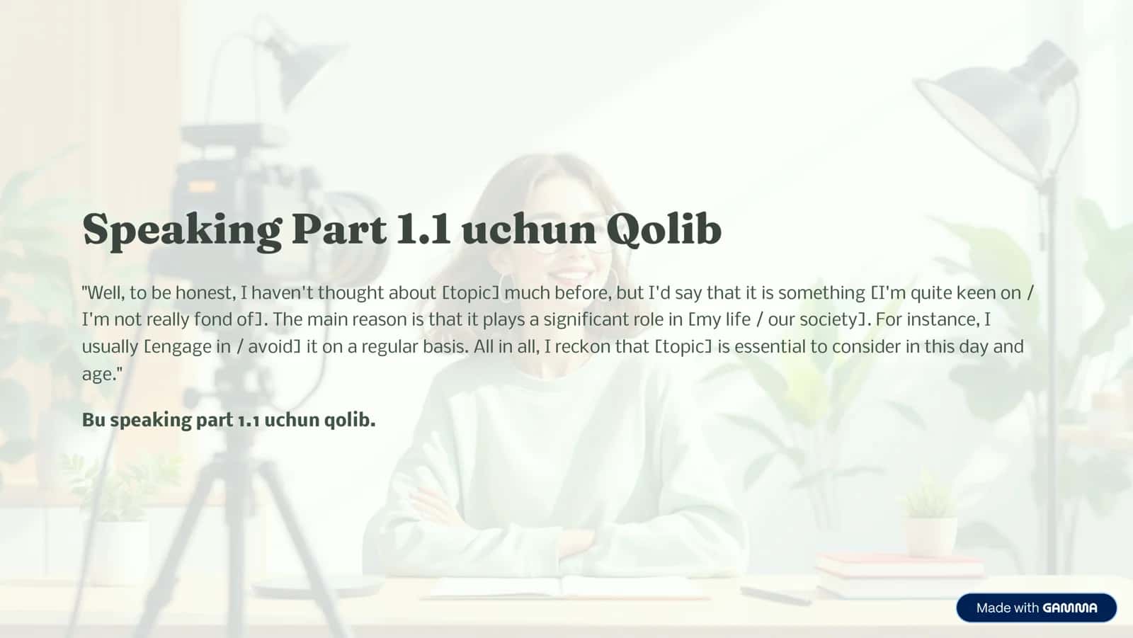 Ingliz tili qoliblar