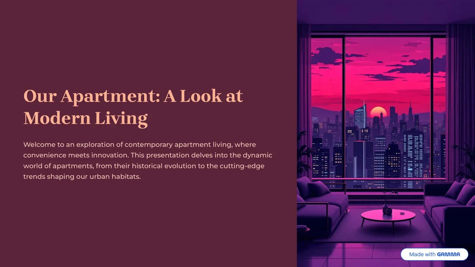 Our Apartment: A Look at Modern Living
