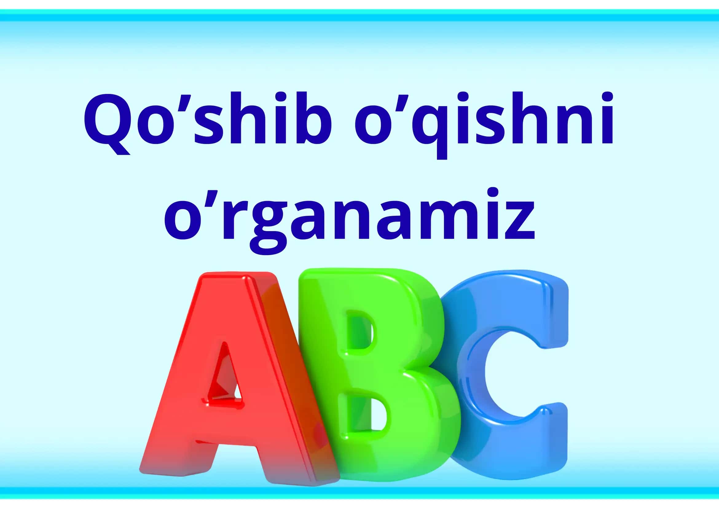 O'qishni o'rganish