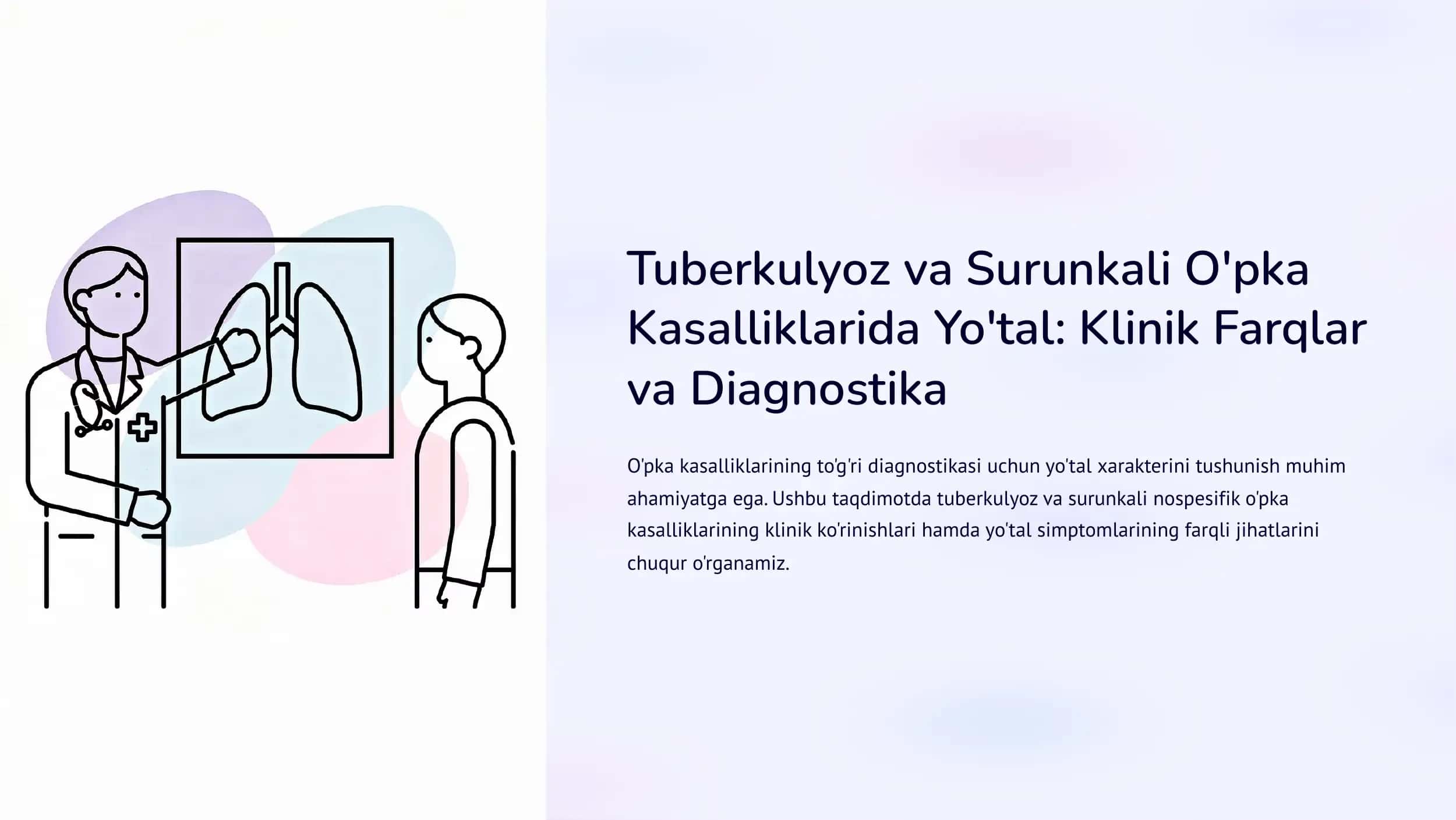 Tuberkulyoz va Surunkali O'pka