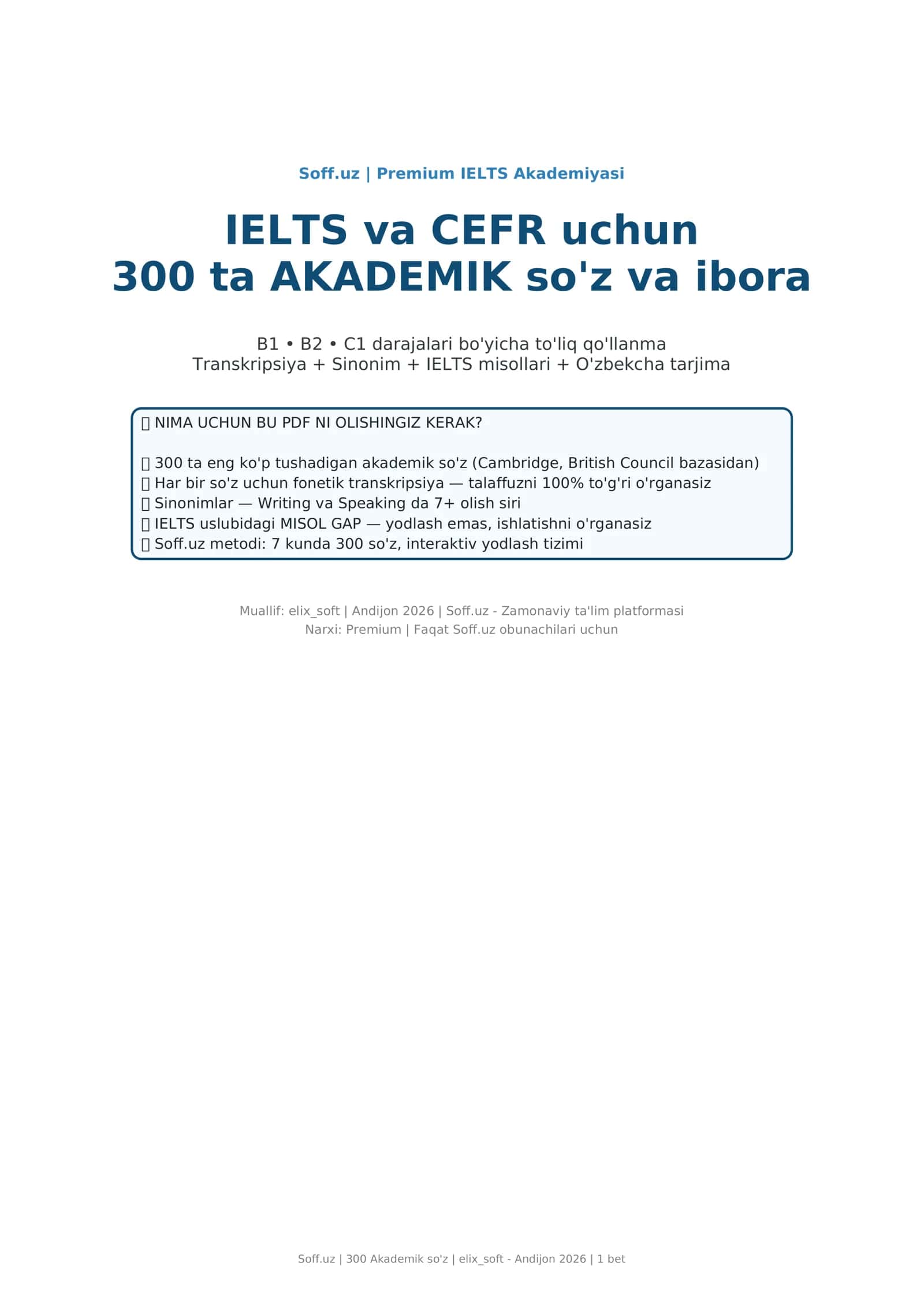 Premium IELTS Akademiyasi