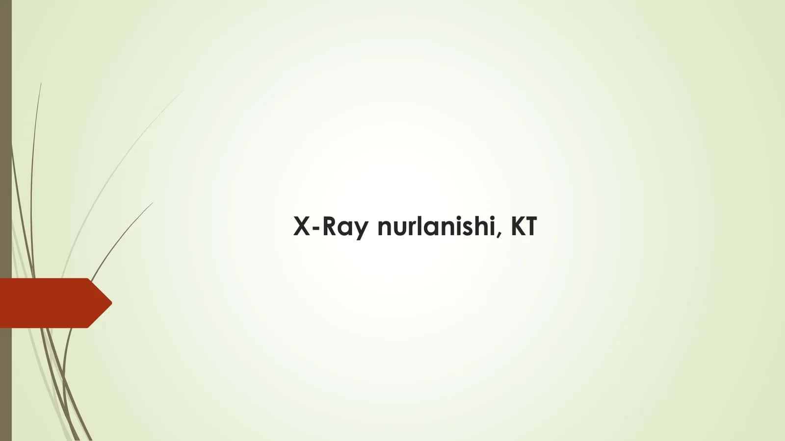 X-Ray nurlanishi, KT