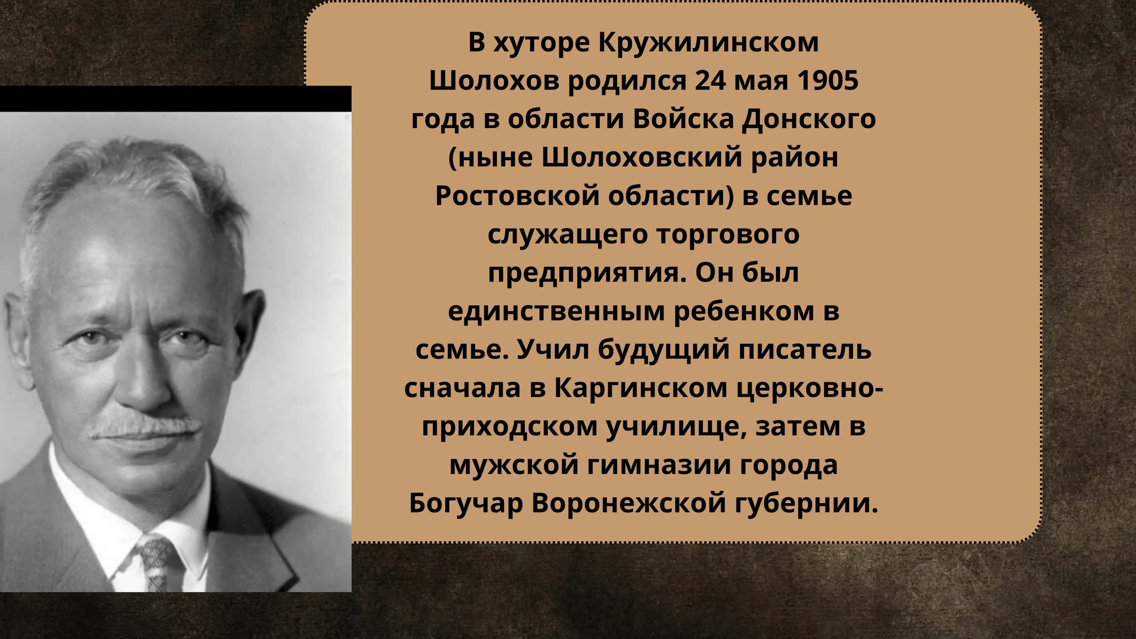 Михаил Александрович Шолохов