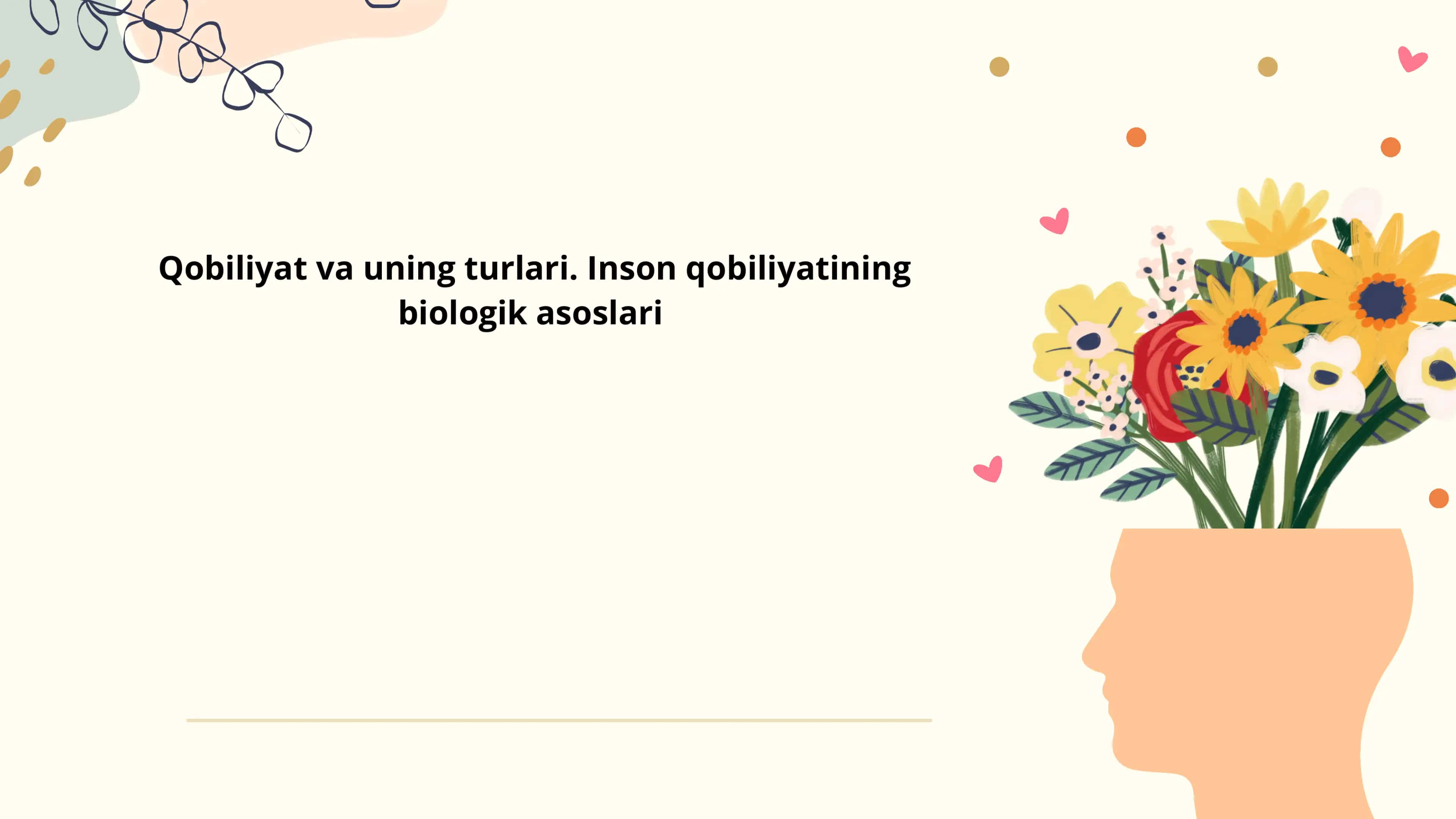 Qobiliyat va uning turlari