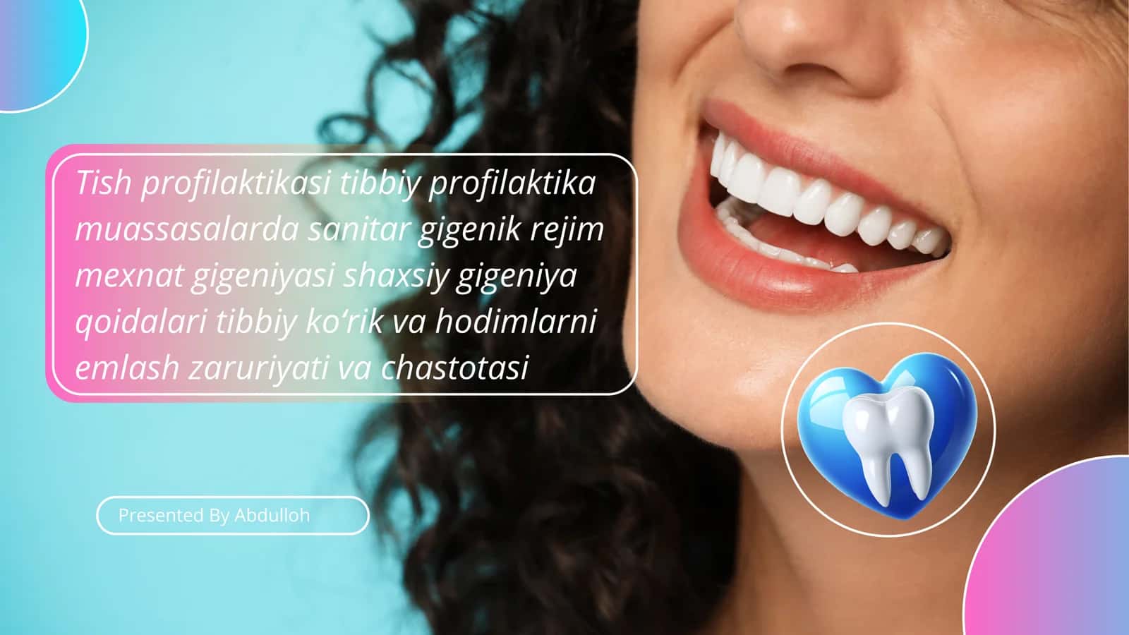 Tish profilaktikasi tibbiy profilaktika