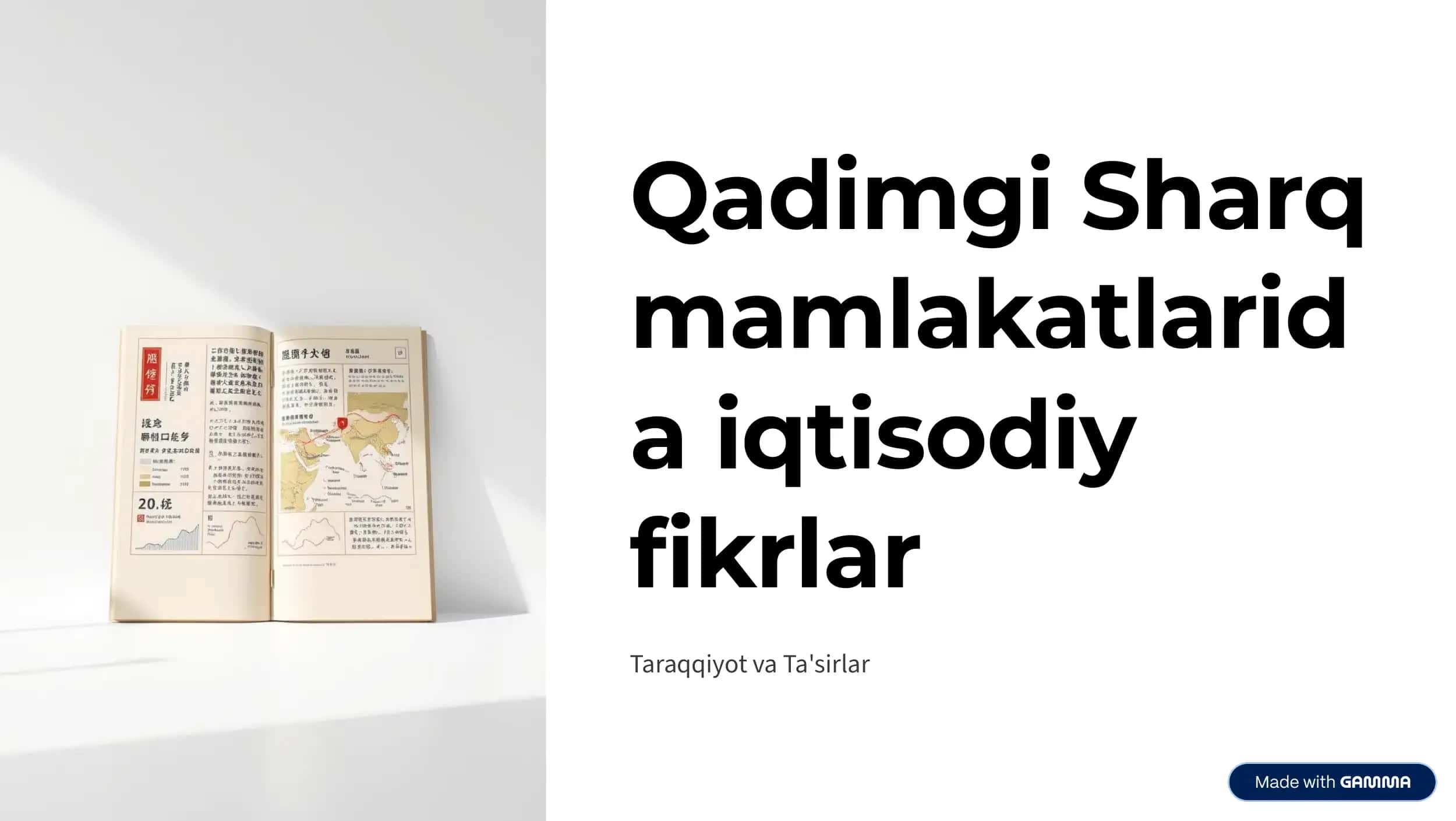 Qadimgi Sharq mamlakatlari va iqtisodiy fikrlar