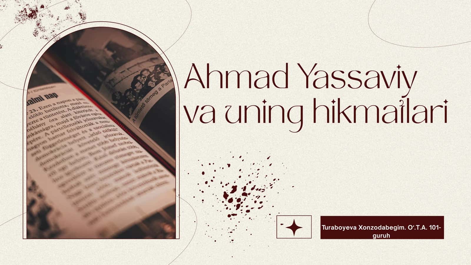 Ahmad Yassaviy va uning hikmatlari