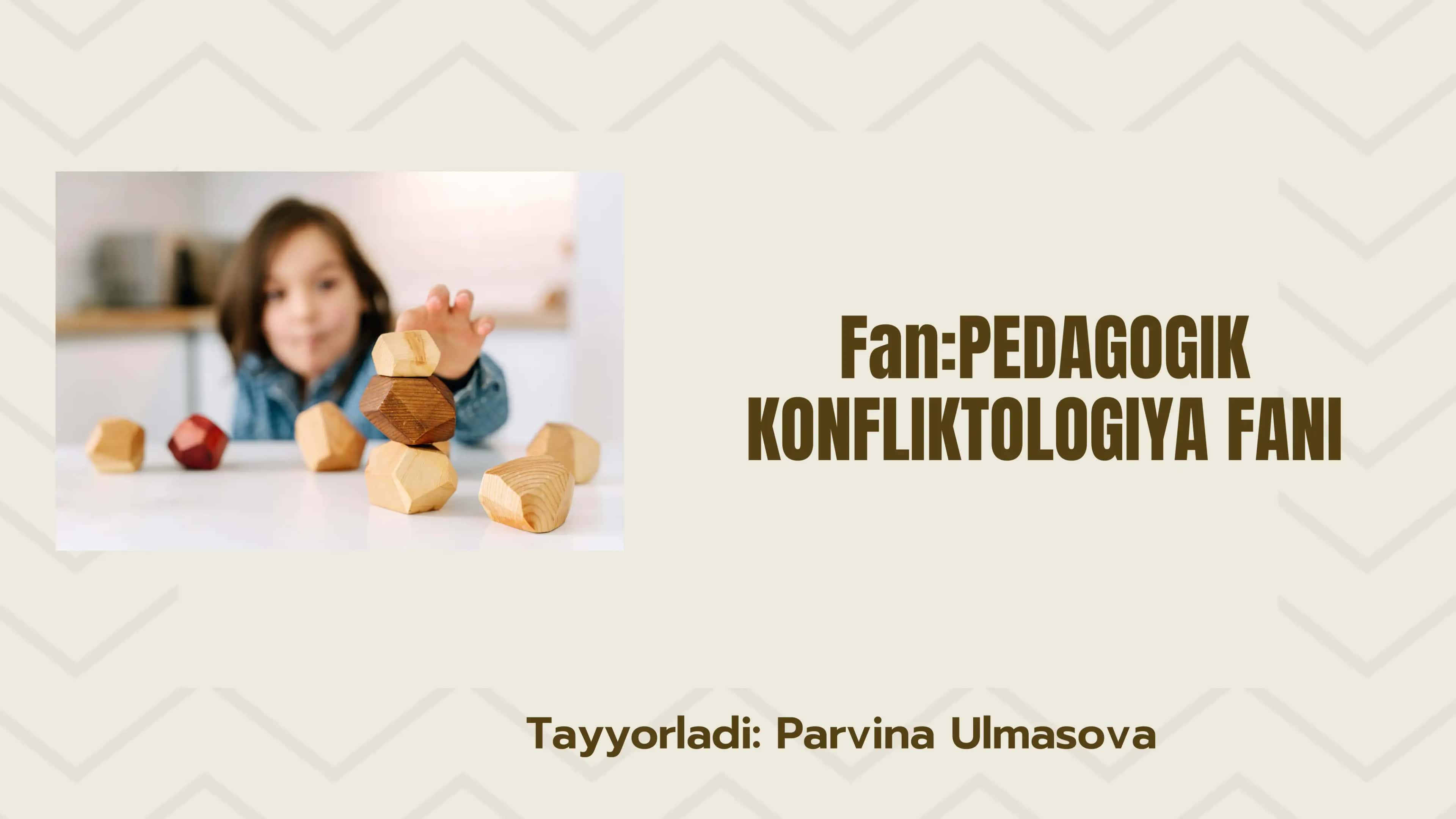 KONFLIKTOLOGIYA FANI