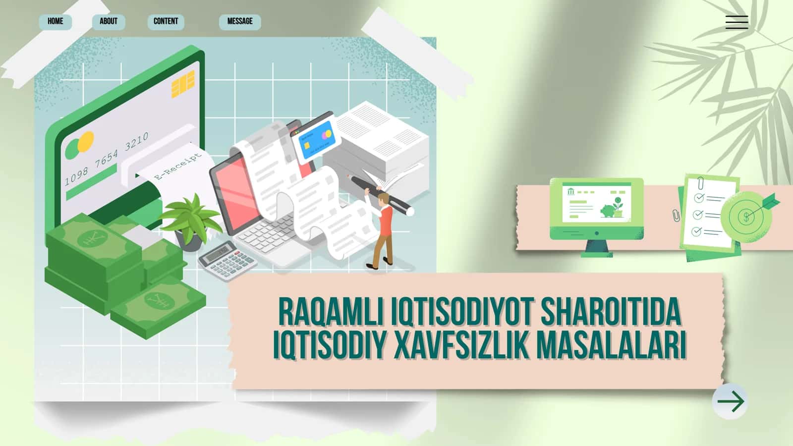 Raqamli iqtisodiyot sharoitida iqtisodiy xavfsizlik masalalari