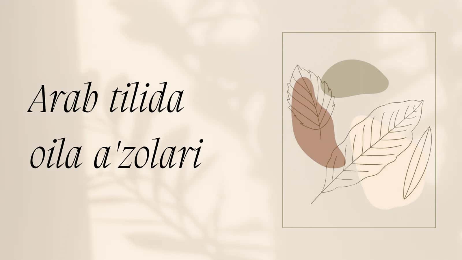 Oila a'zolari