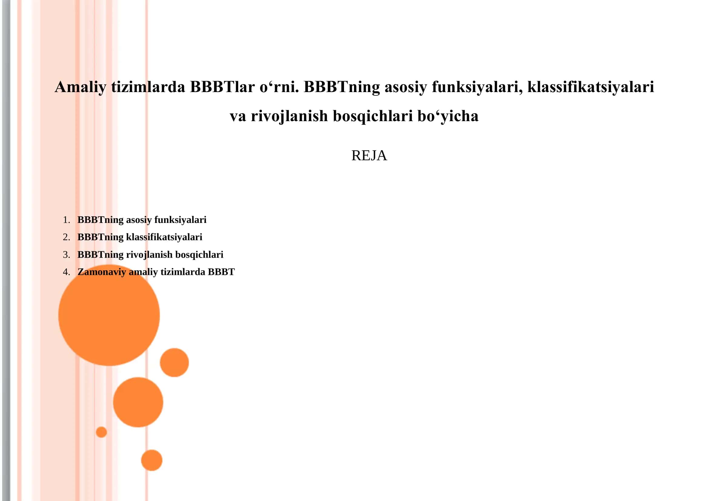 BBBT Ma‘lumotlar bazasini boshqarish tizimi