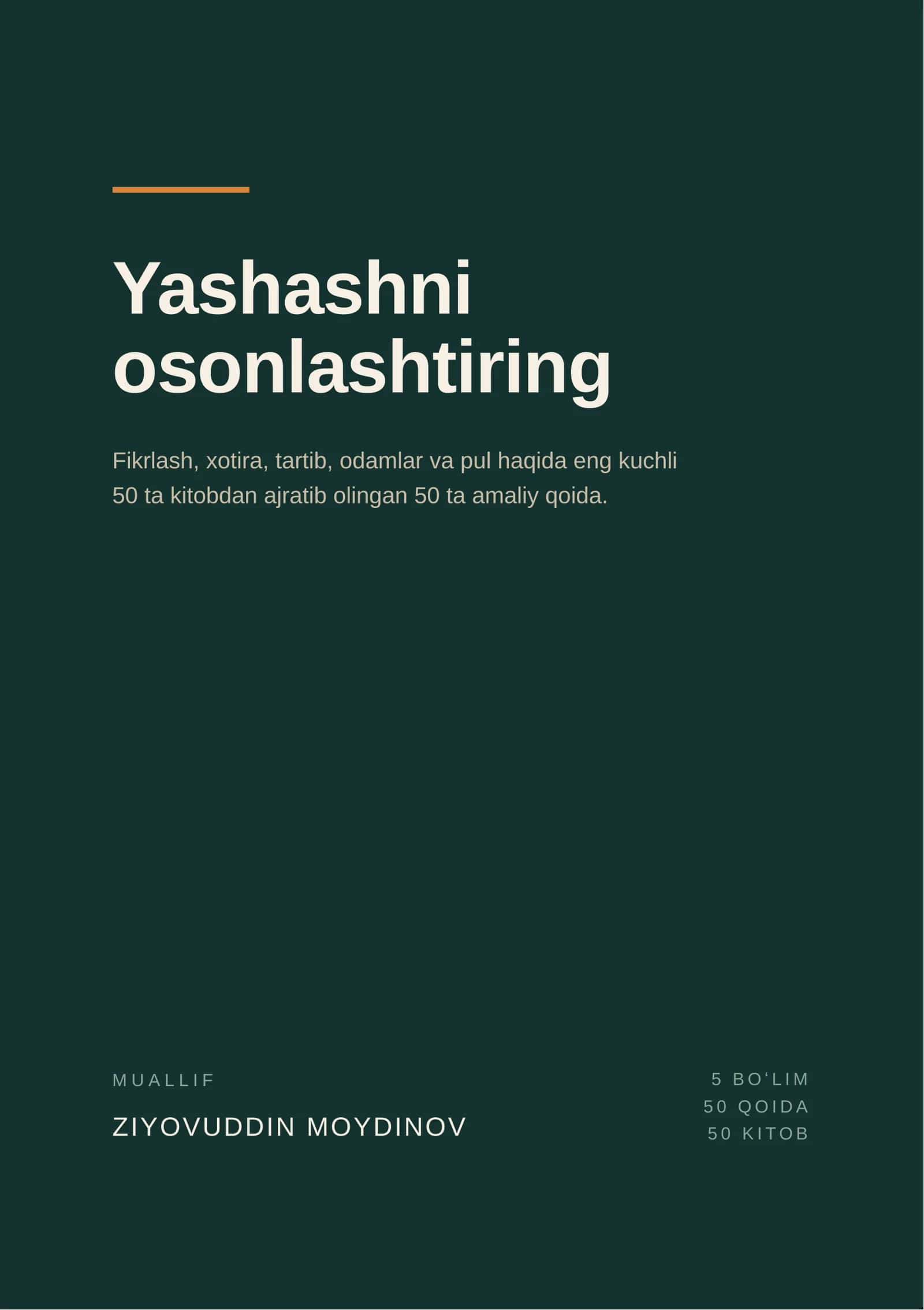 Yashashni osonlashtiring