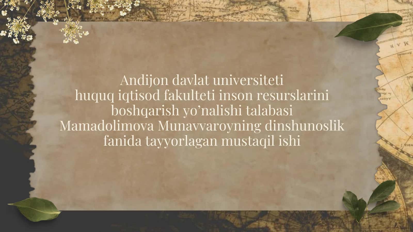Islomda inson huquq va erkinliklarini ta’minlanishining o‘ziga xos jihatlari