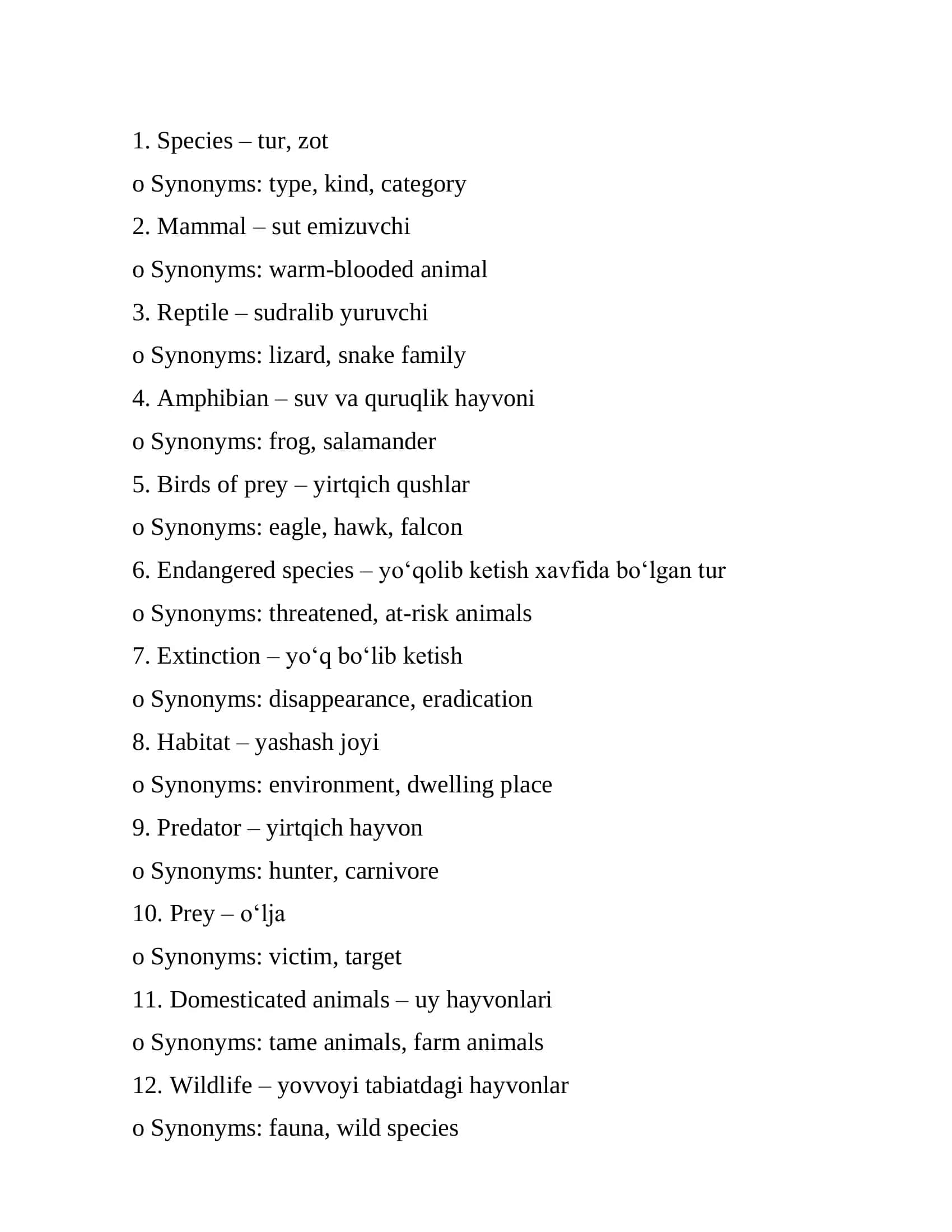 Vertebrates