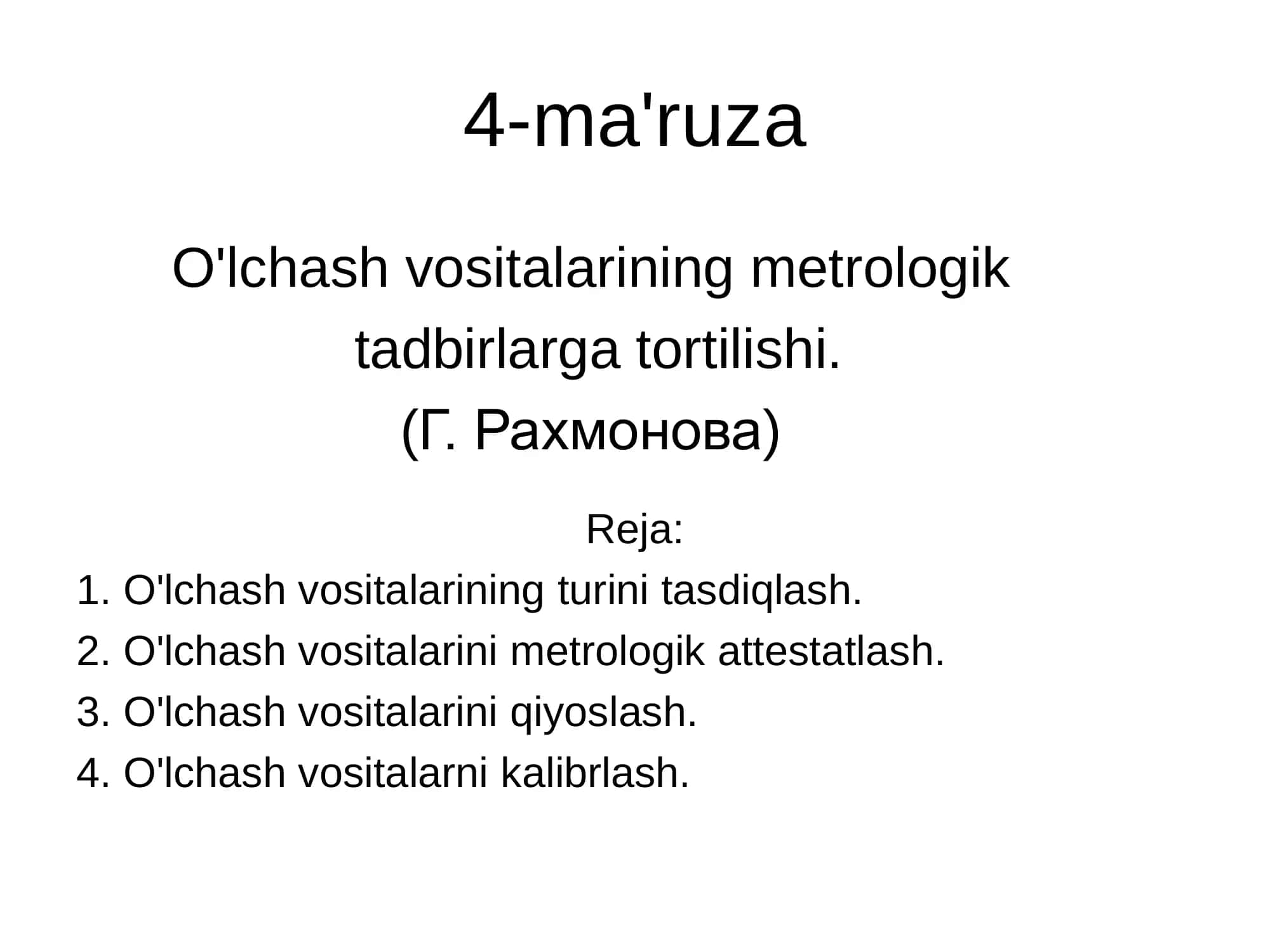 O'lchash vositalari