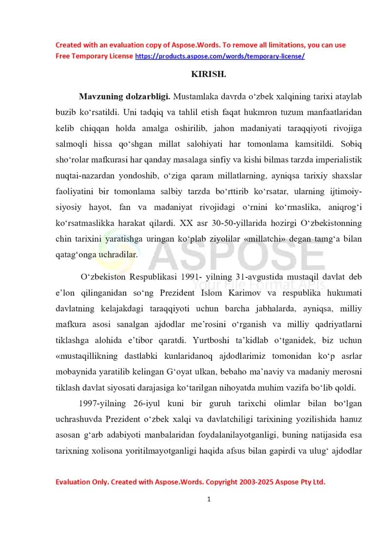 O‘rta Osiyo xonliklarida davlat tuzilishi va ma’muriy boshqaruv