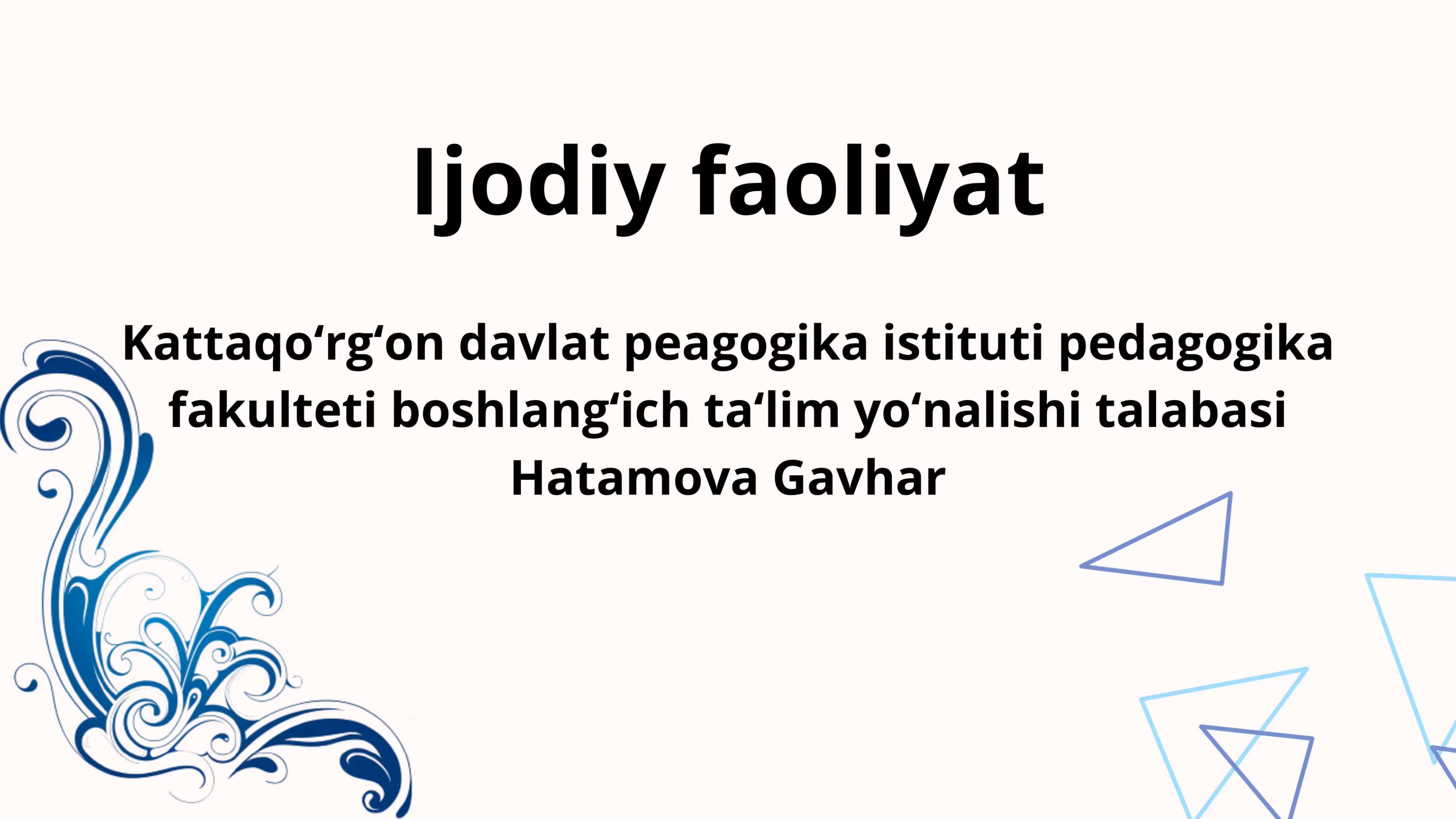 Bolalarda ijodiy qobiliyatni rivojlantirish me'zonlar