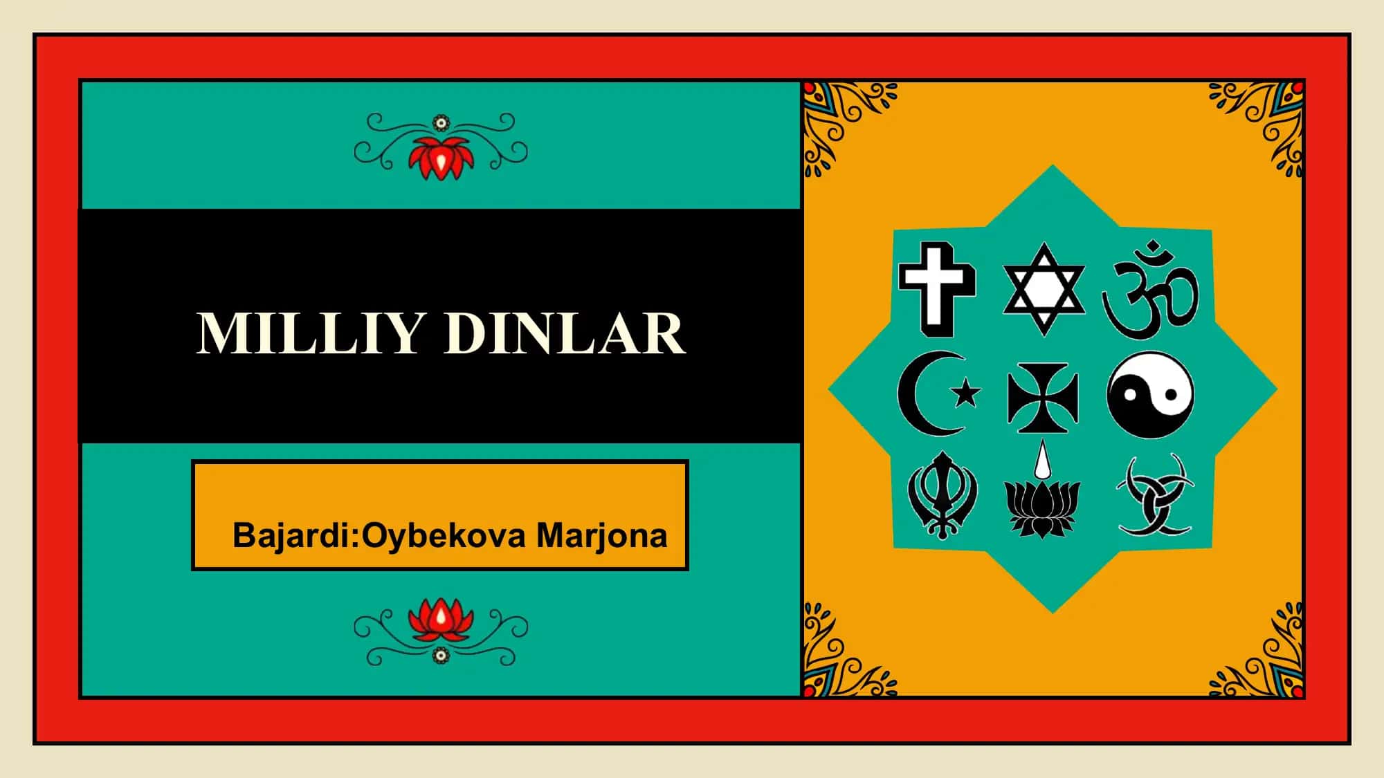 MILLIY DINLAR