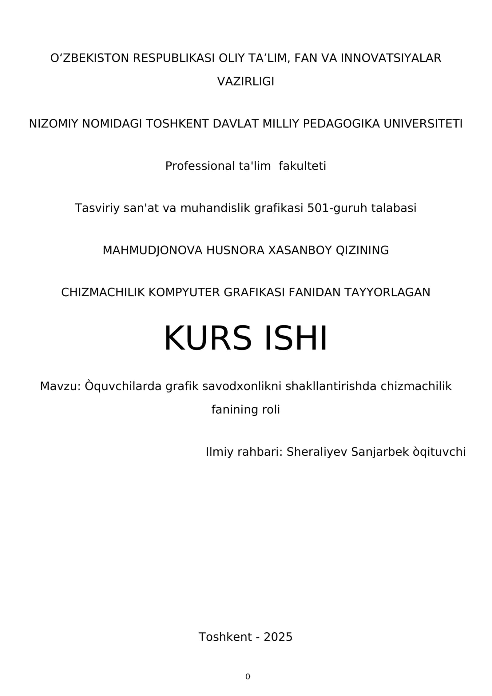 Chizmachilik va kompyuter grafikasi integratsiyasi