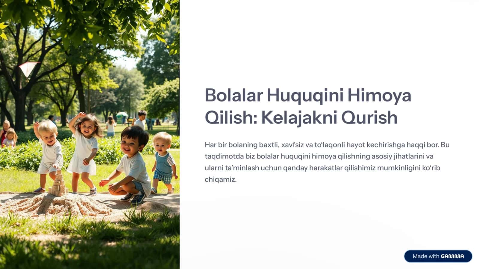 Bolalar Huquqini Himoya Qilish