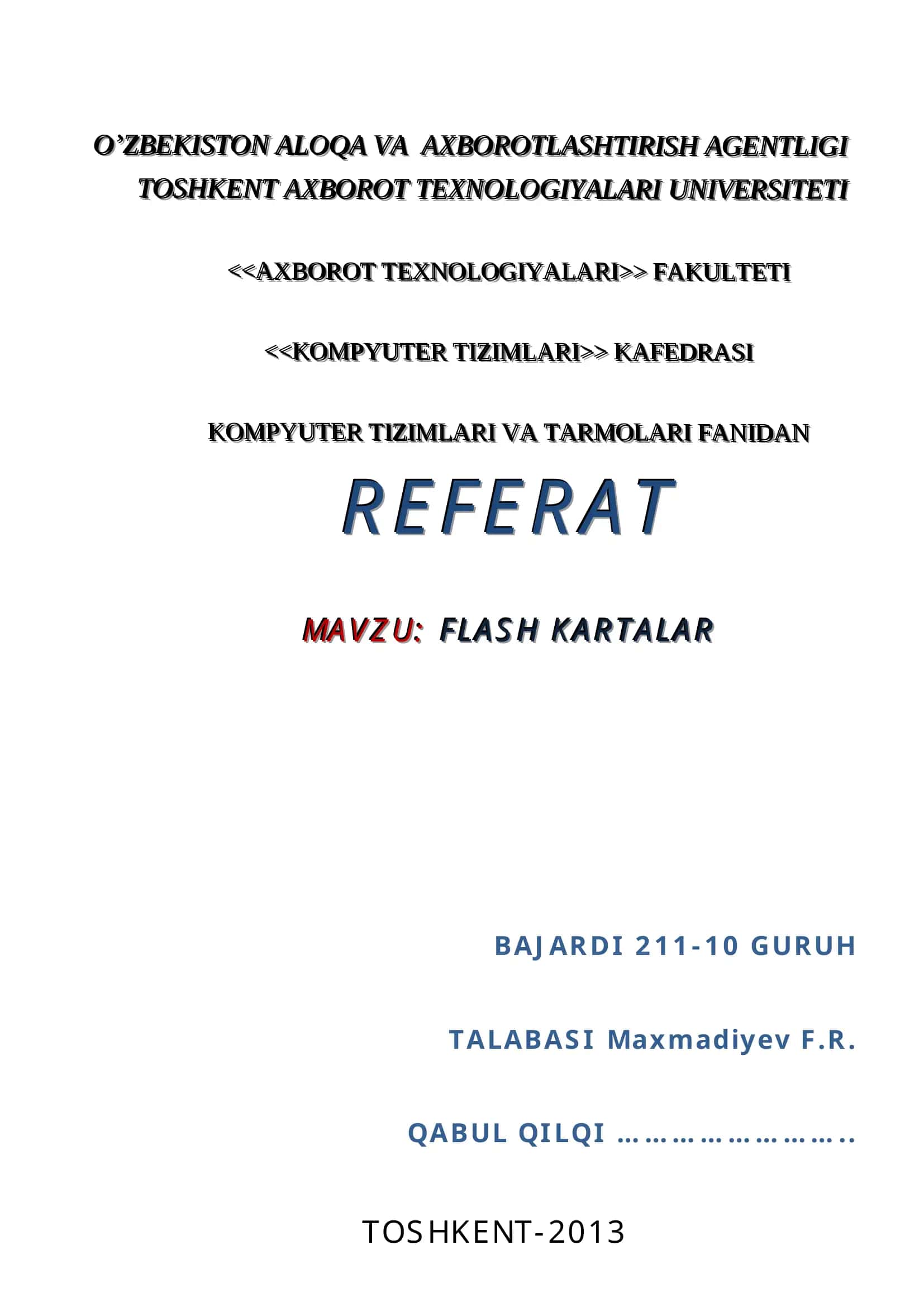 FLASH KARTALAR