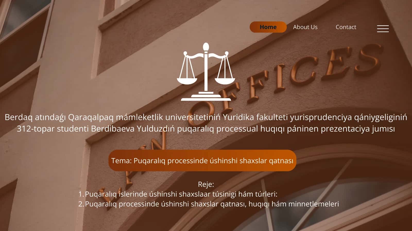 Puqaralıq processinde úshinshi shaxslar qatnası