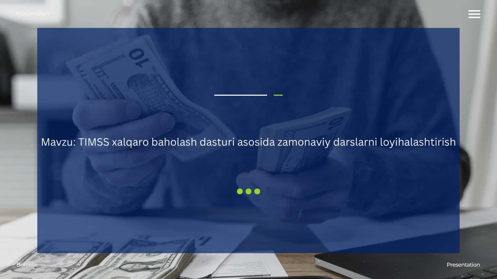 TIMSS xalqaro baholash dasturi asosida zamonaviy darslarni loyihalashtirish