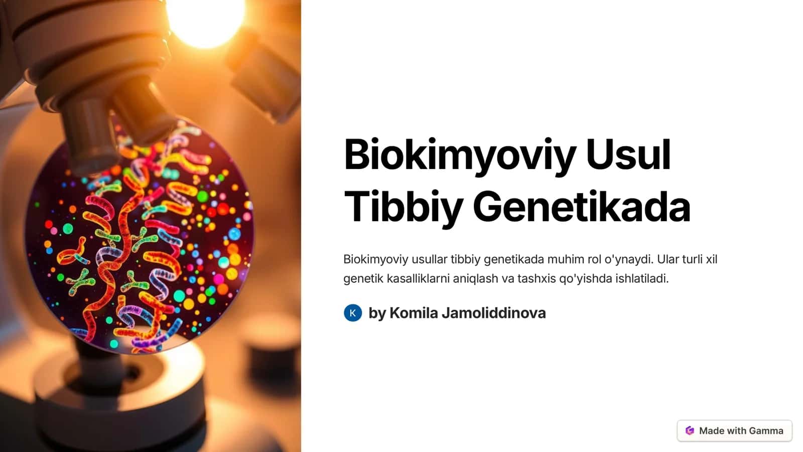 Biokimyoviy Usul