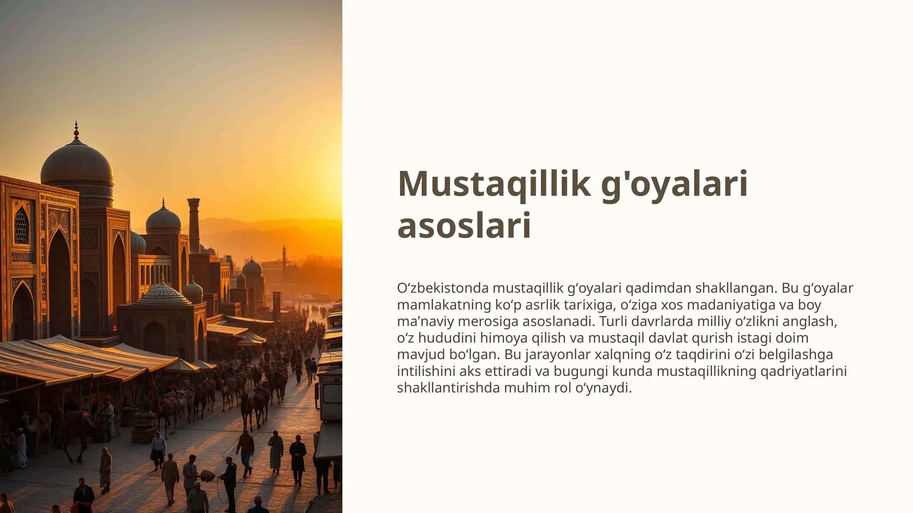 Mustaqillik g'oyalari