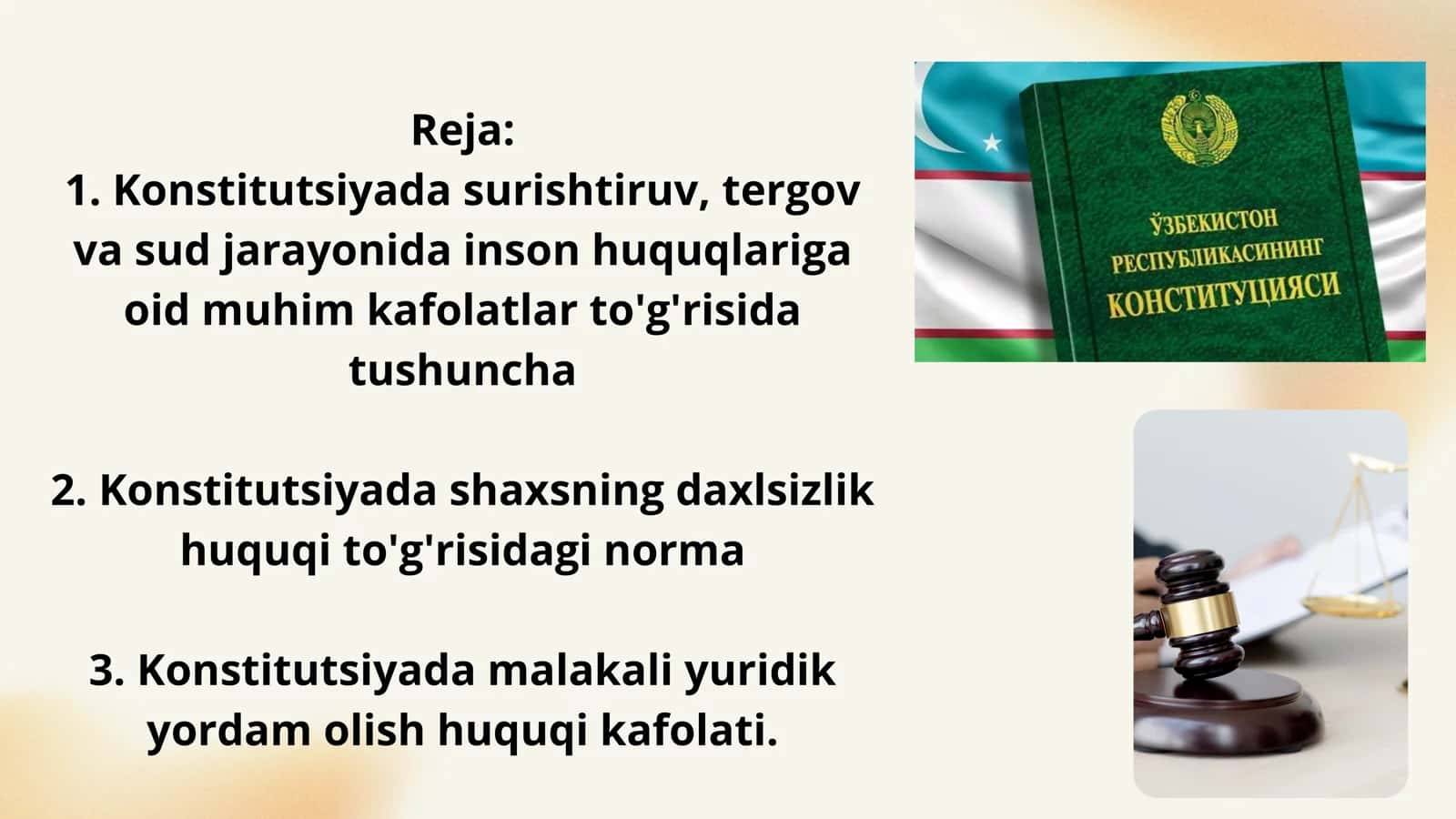 Konstitutsiyada inson huquqlari