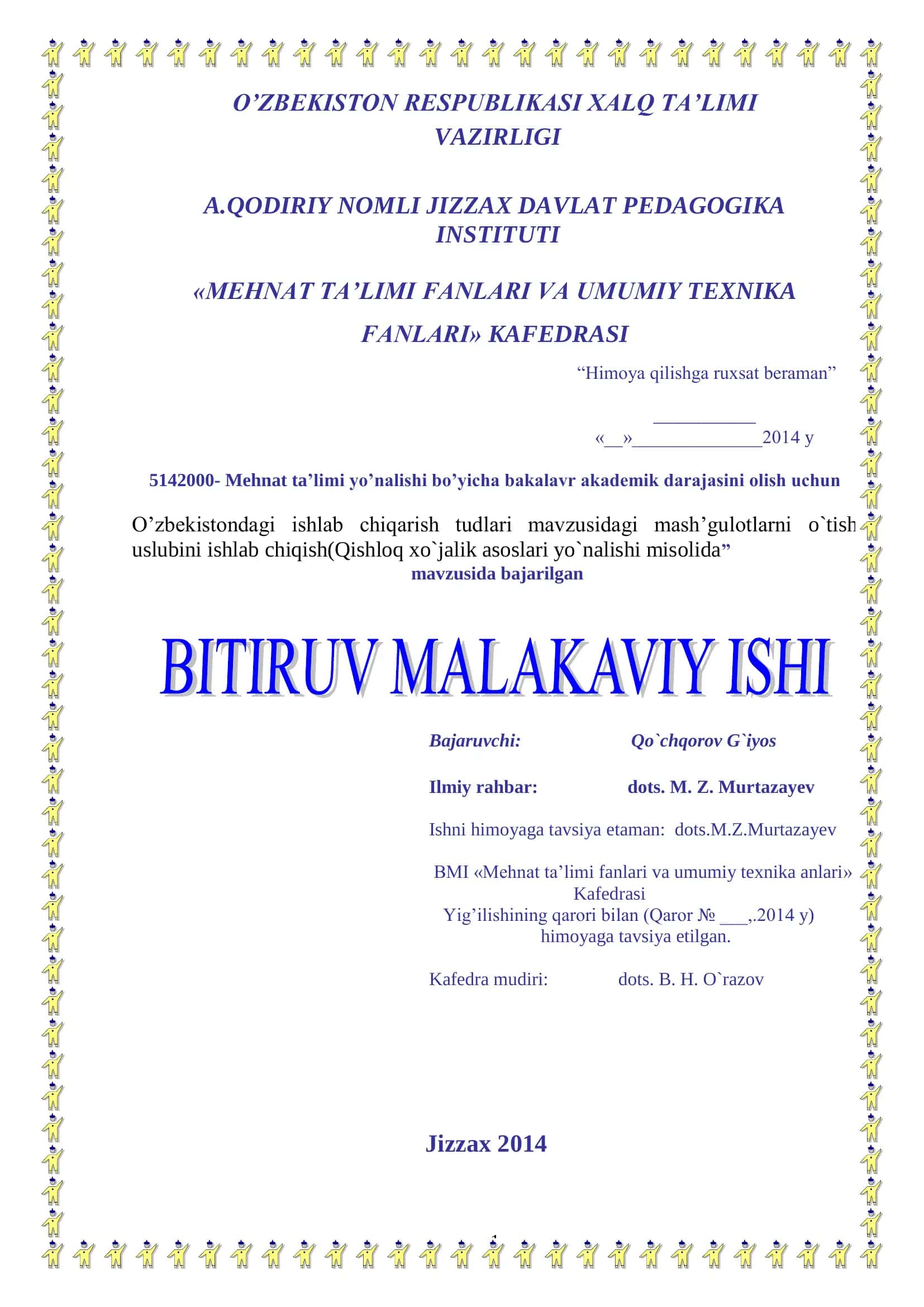Mehnat ta’limi fanlari va umumiy texnika fanlari