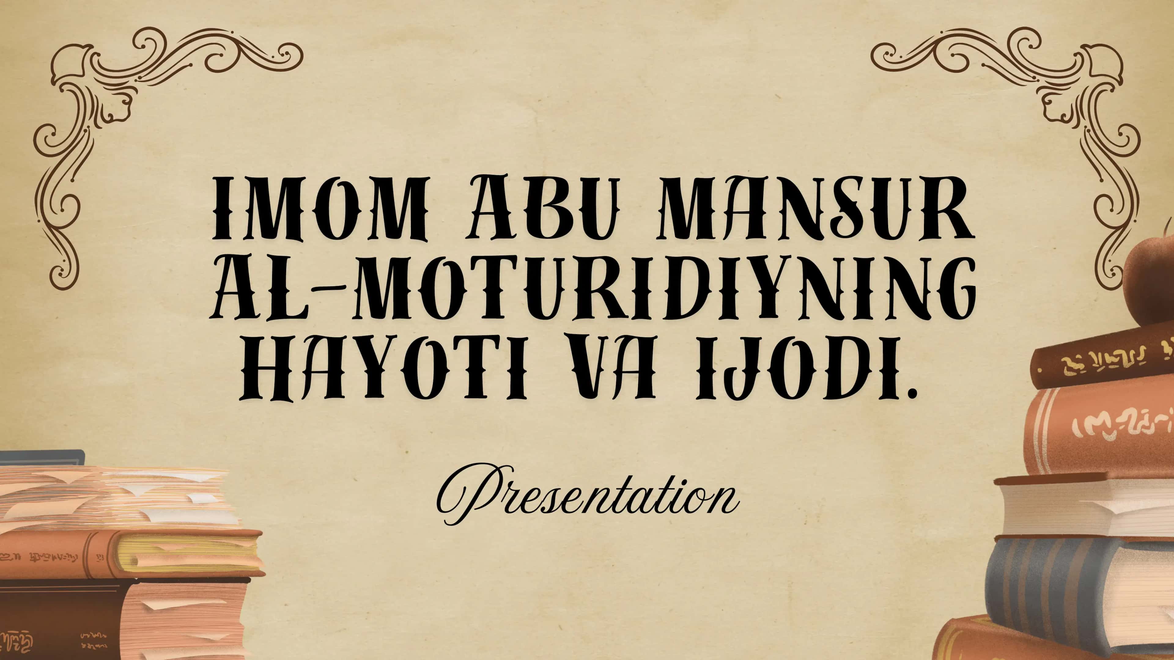 Imom Abu Mansur Al-Moturidiy