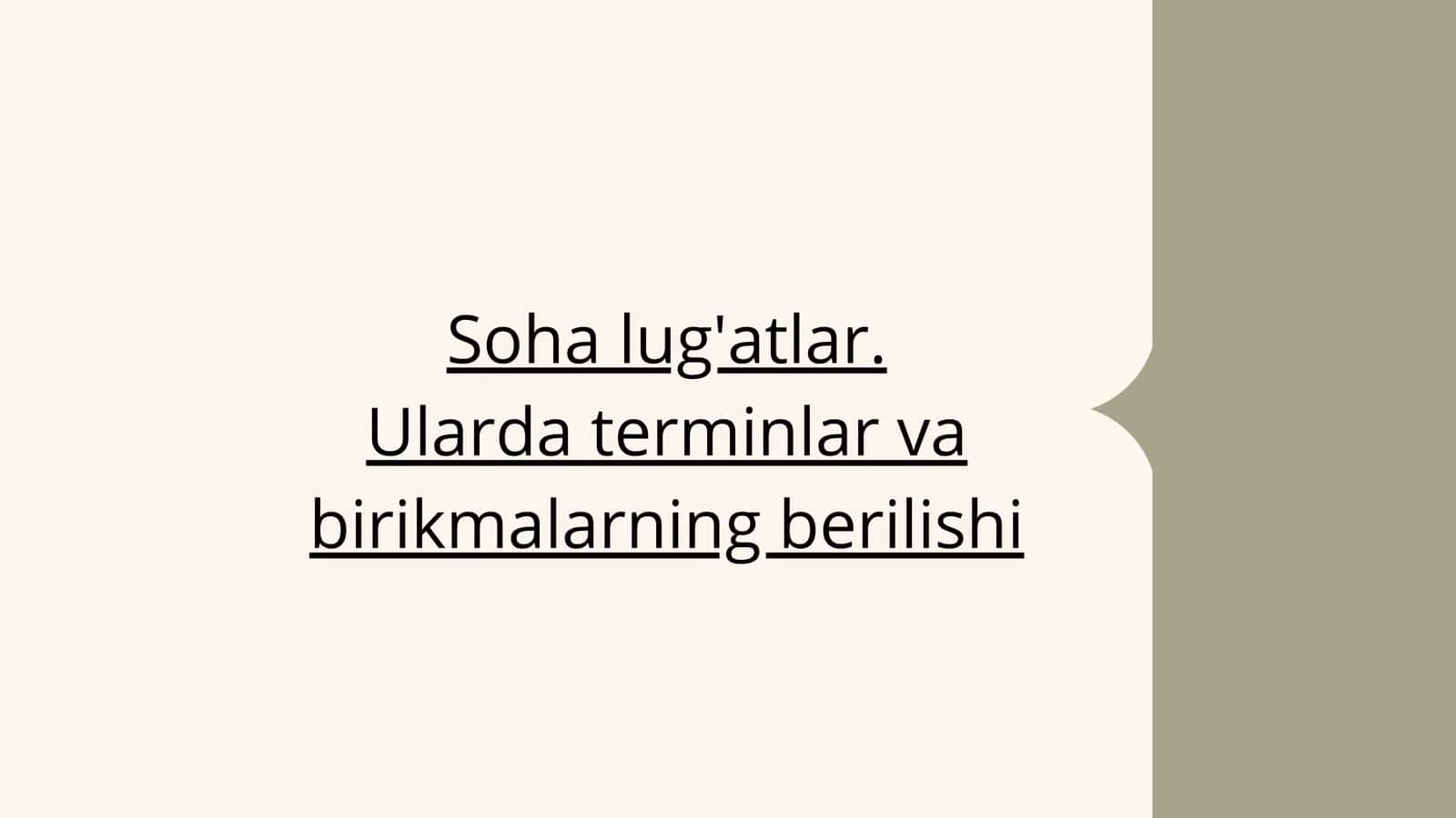 Soha lug'atlar