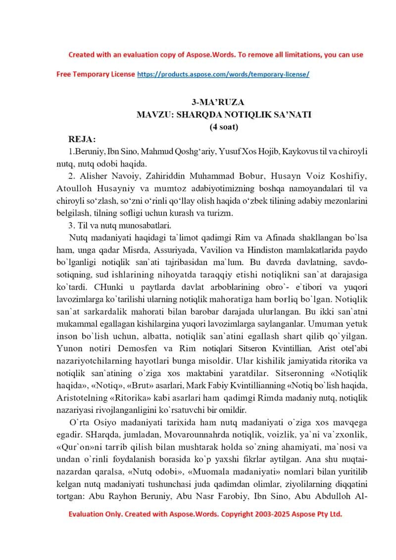 Sharqda Notiqlik Sa'nati