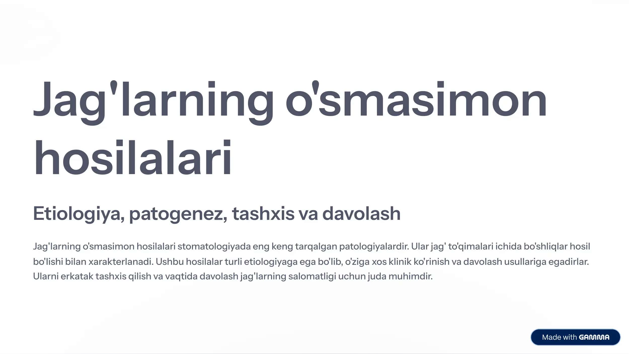 Jag'larning o'smasimon hosilalari
