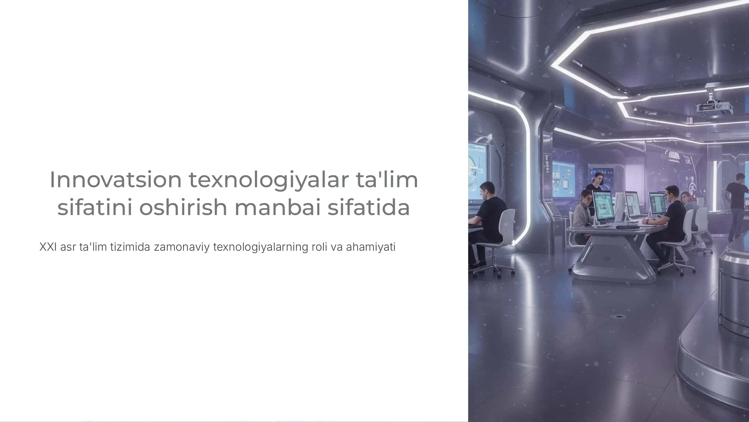 Innovatsion texnologiyalar ta'lim