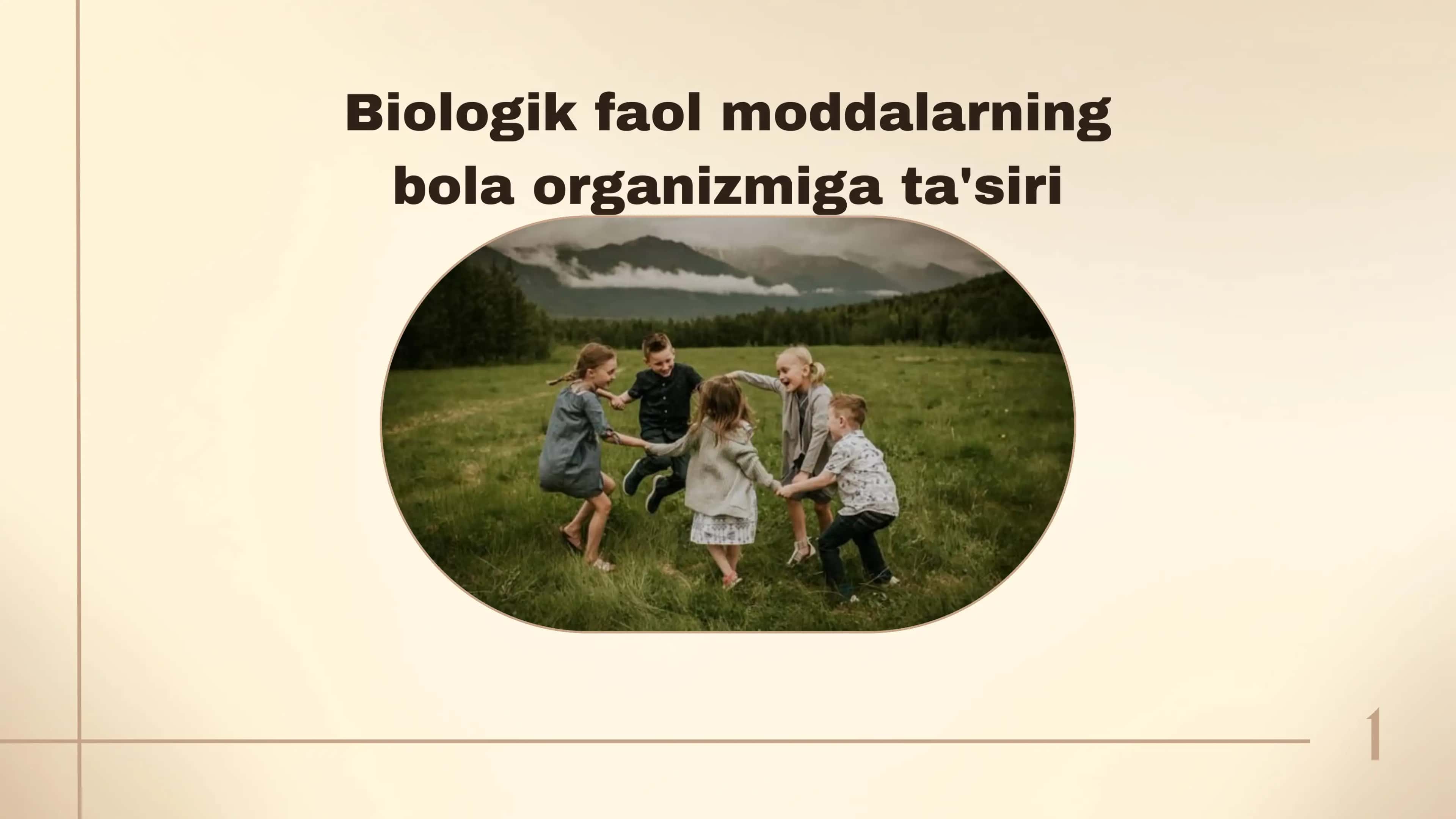 Biologik faol moddalarning bola organizmiga ta'siri