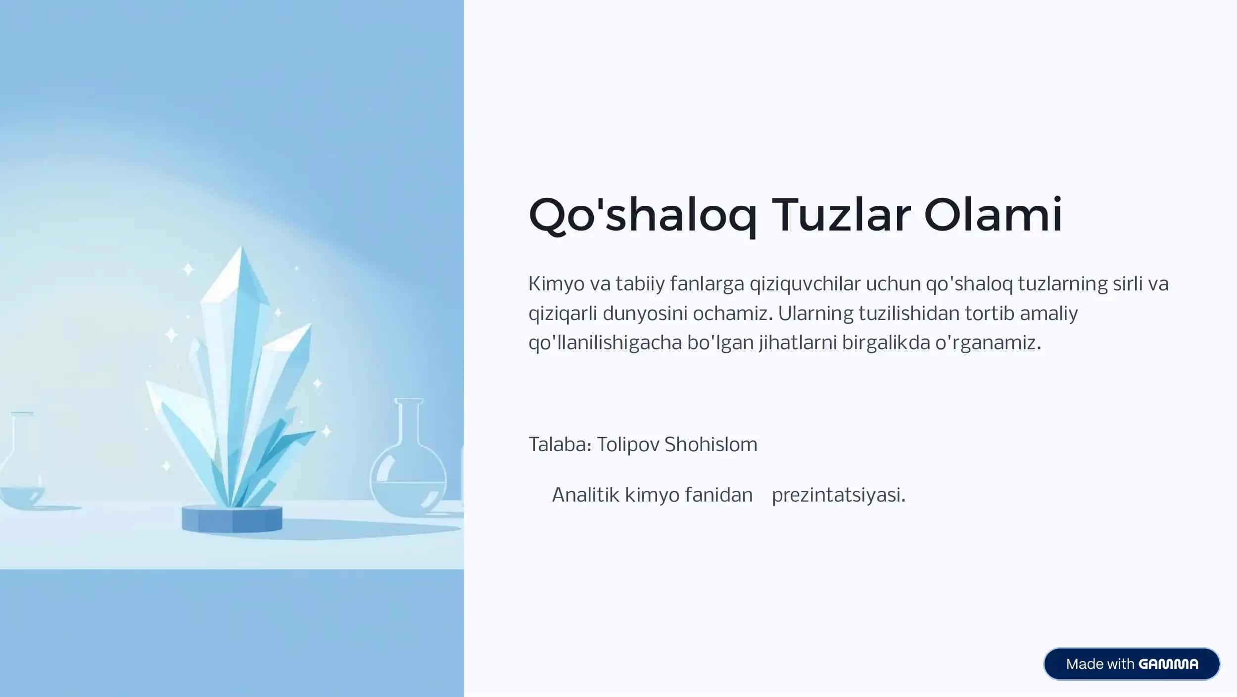 Qo'shaloq Tuzlar Olami