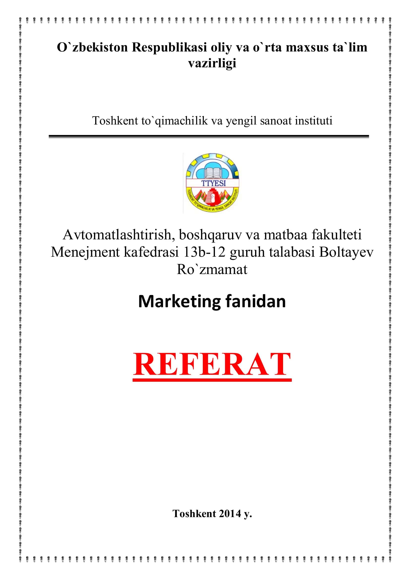 Marketing strategiyasi
