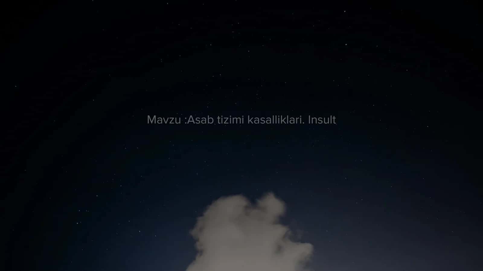 Asab tizimi kasalliklari. Insult